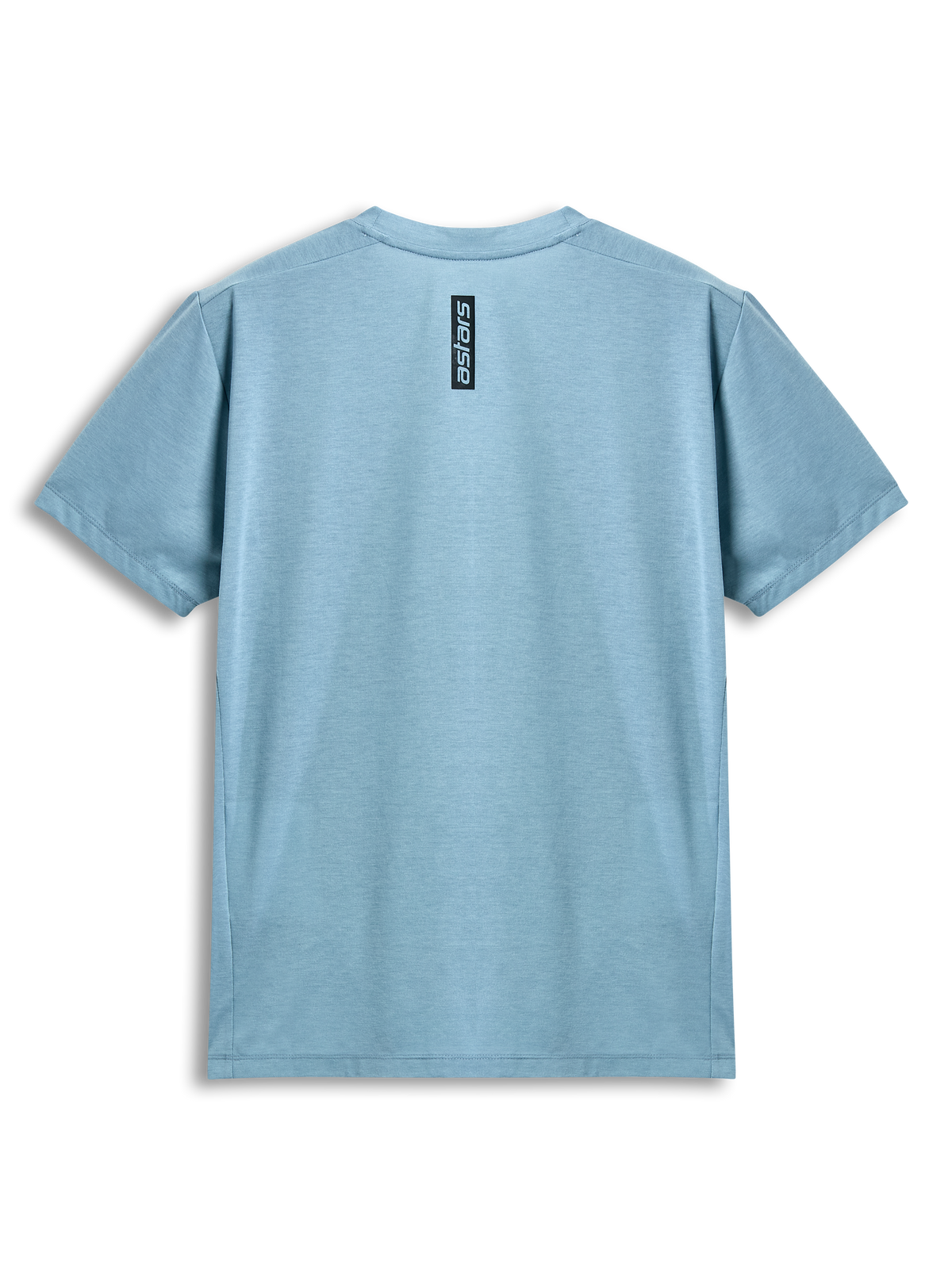 Alpinestars Point Performance Tee, Short Sleeve T-Shirt, Ice Blue, back view featuring vertical black astars word print, casual performance sportswear