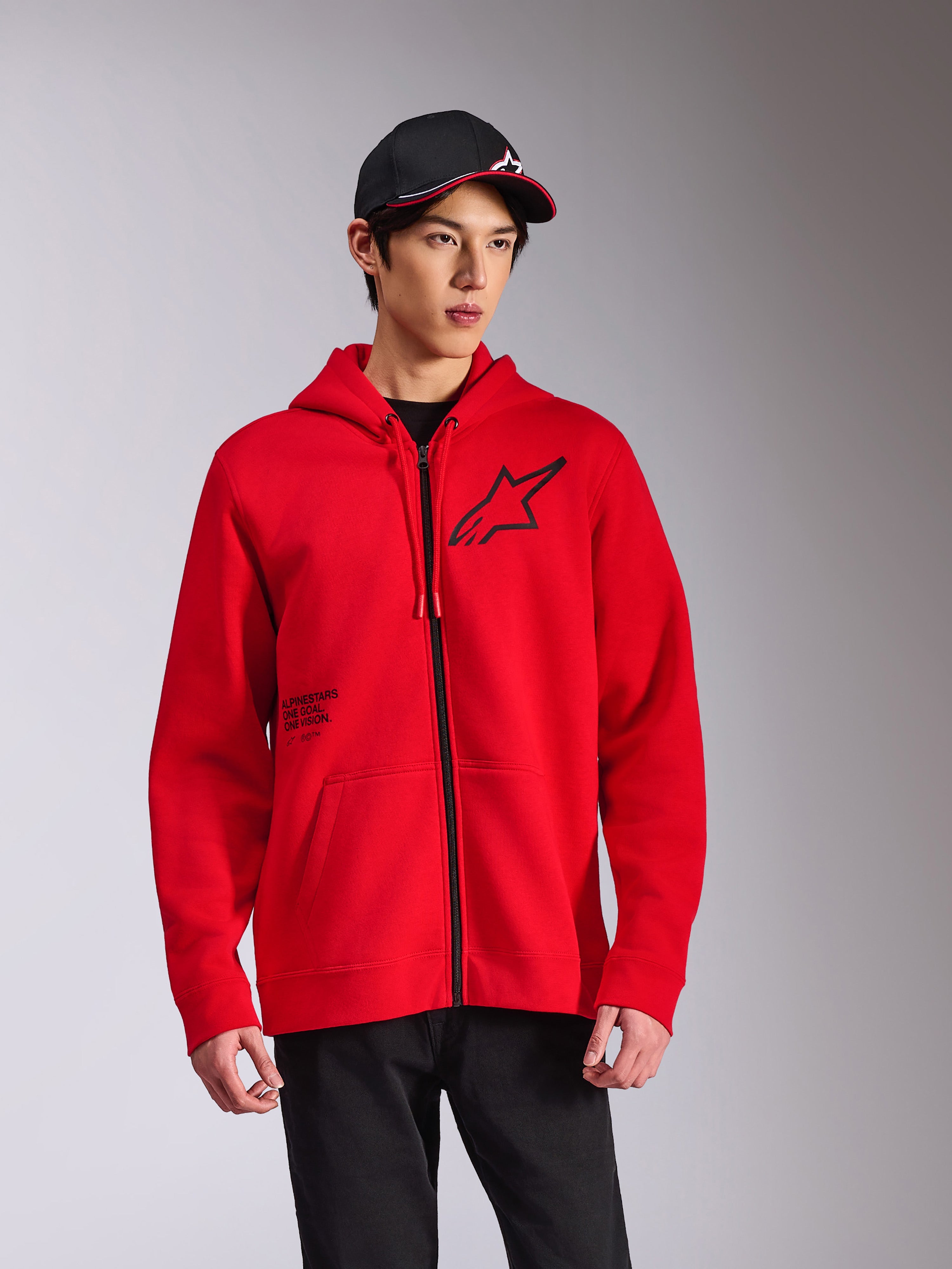 Transverse - Red Sportswear Hoodie | Alpinestars®