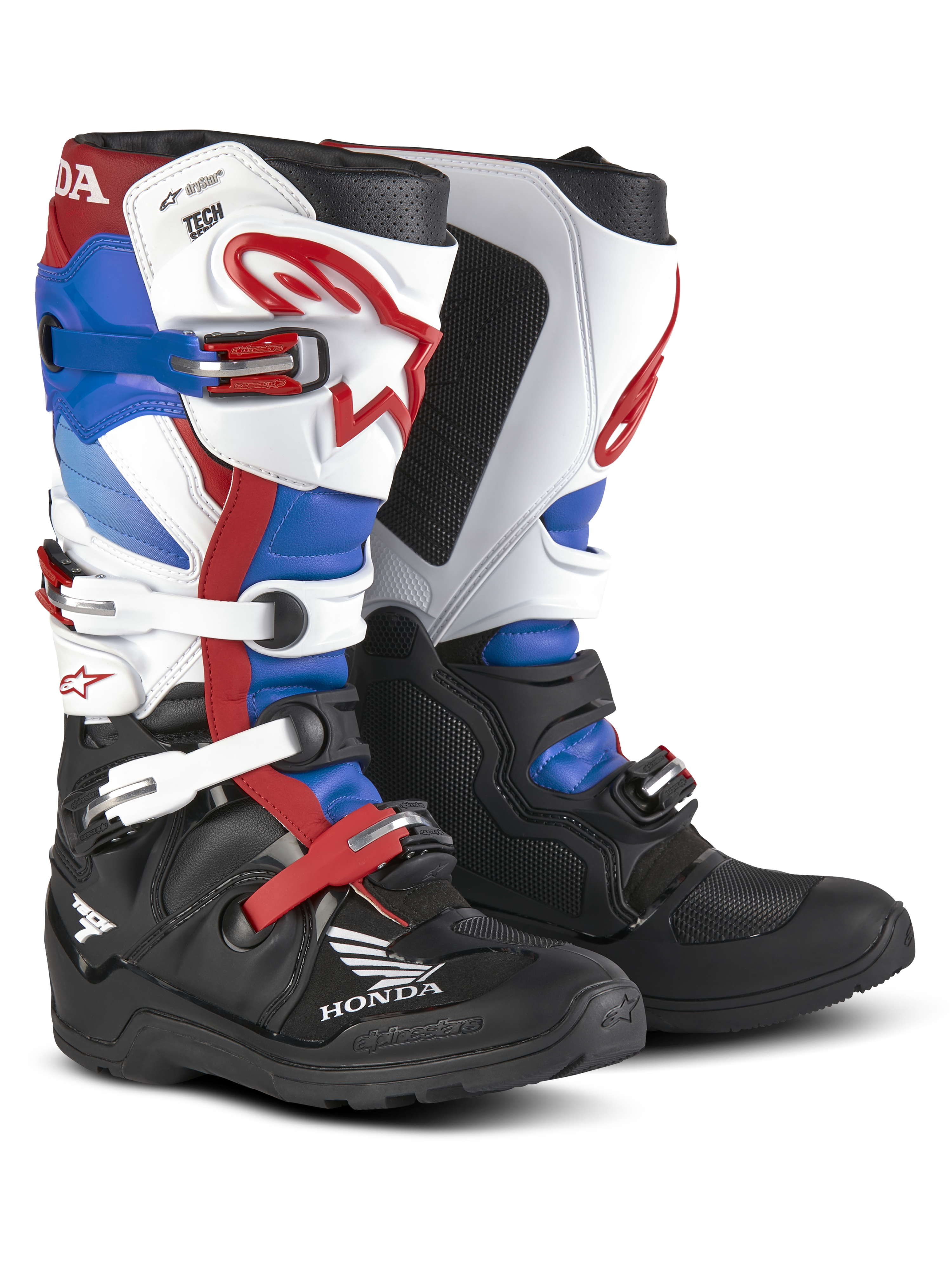 Honda Tech 7 Enduro Drystar® - Black MX Boots | Alpinestars®