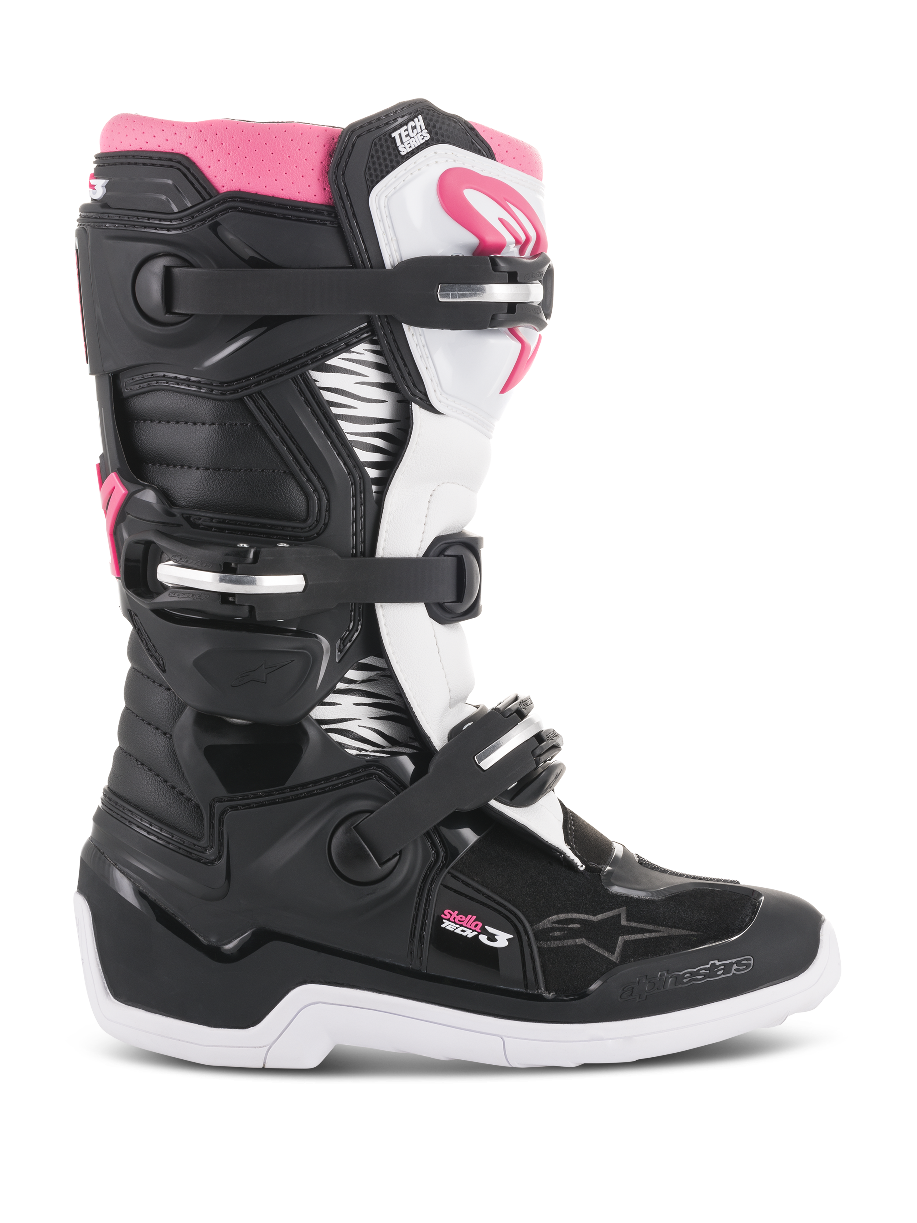 Stella Tech 3 - Black MX Boots | Alpinestars®