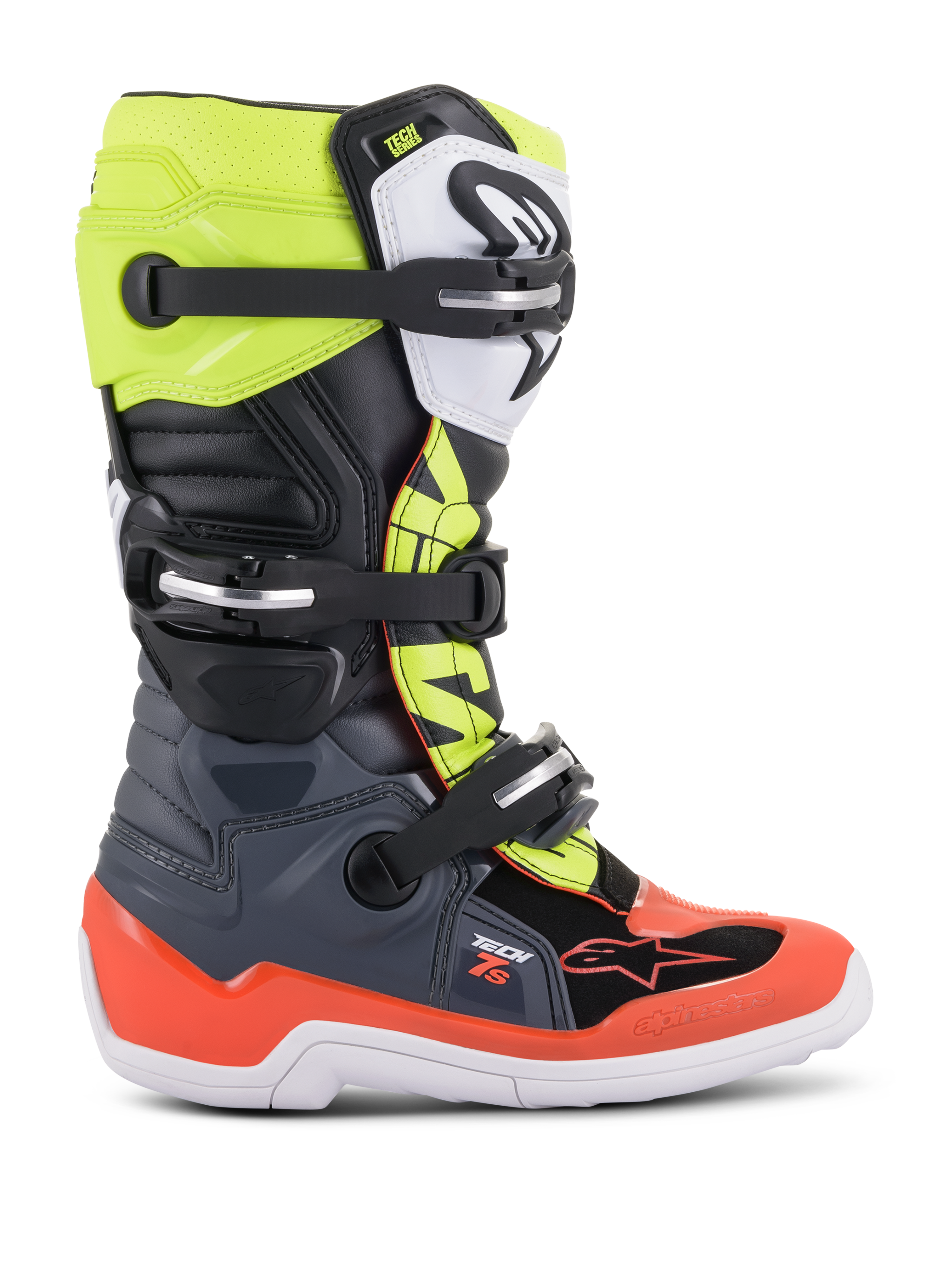 Youth Tech 7S - Gray MX Boots | Alpinestars®