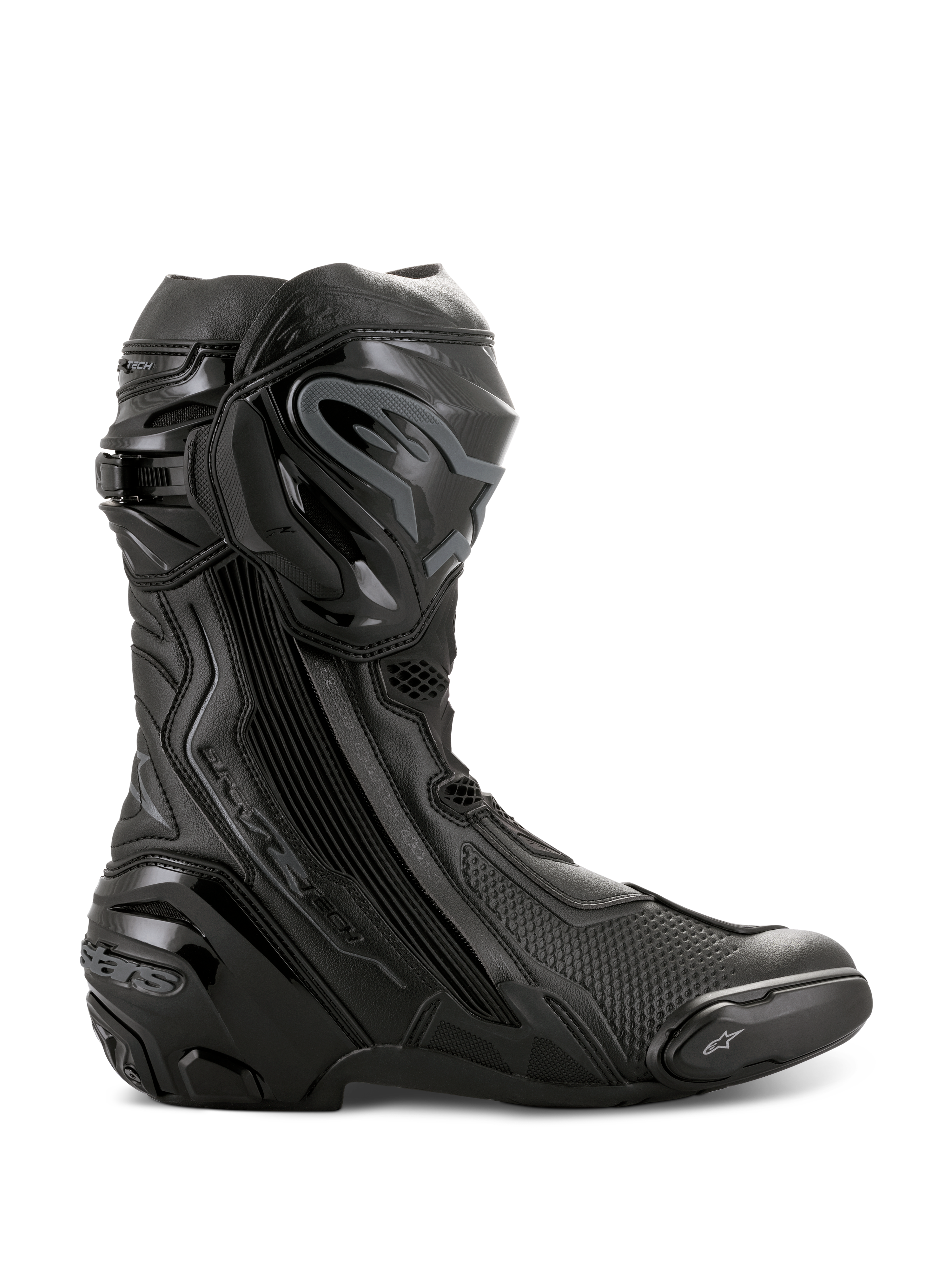 Supertech R - Black Motorcycle Boots | Alpinestars®