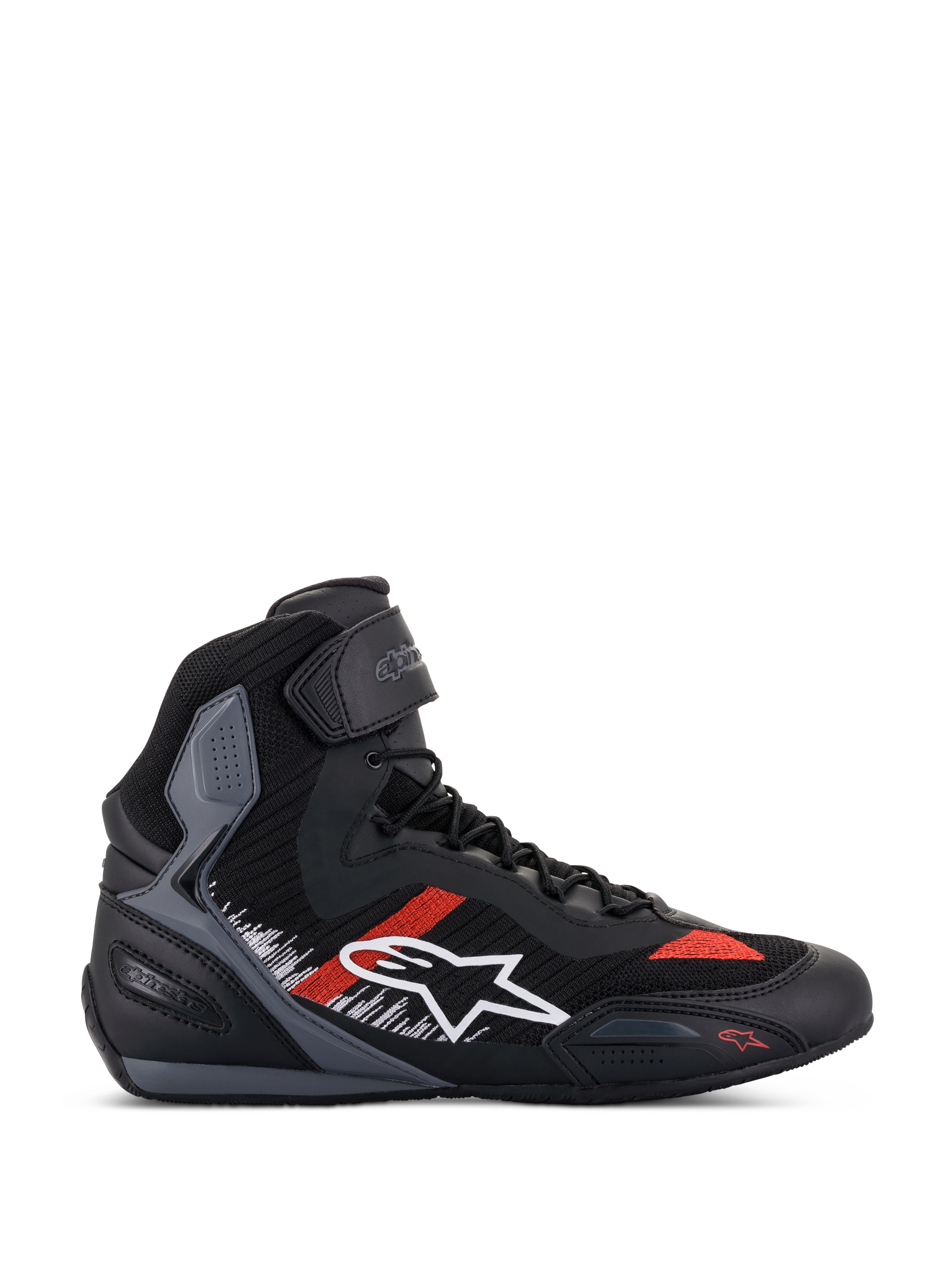 Faster-3 Rideknit® - Black Motorcycle Shoes | Alpinestars®