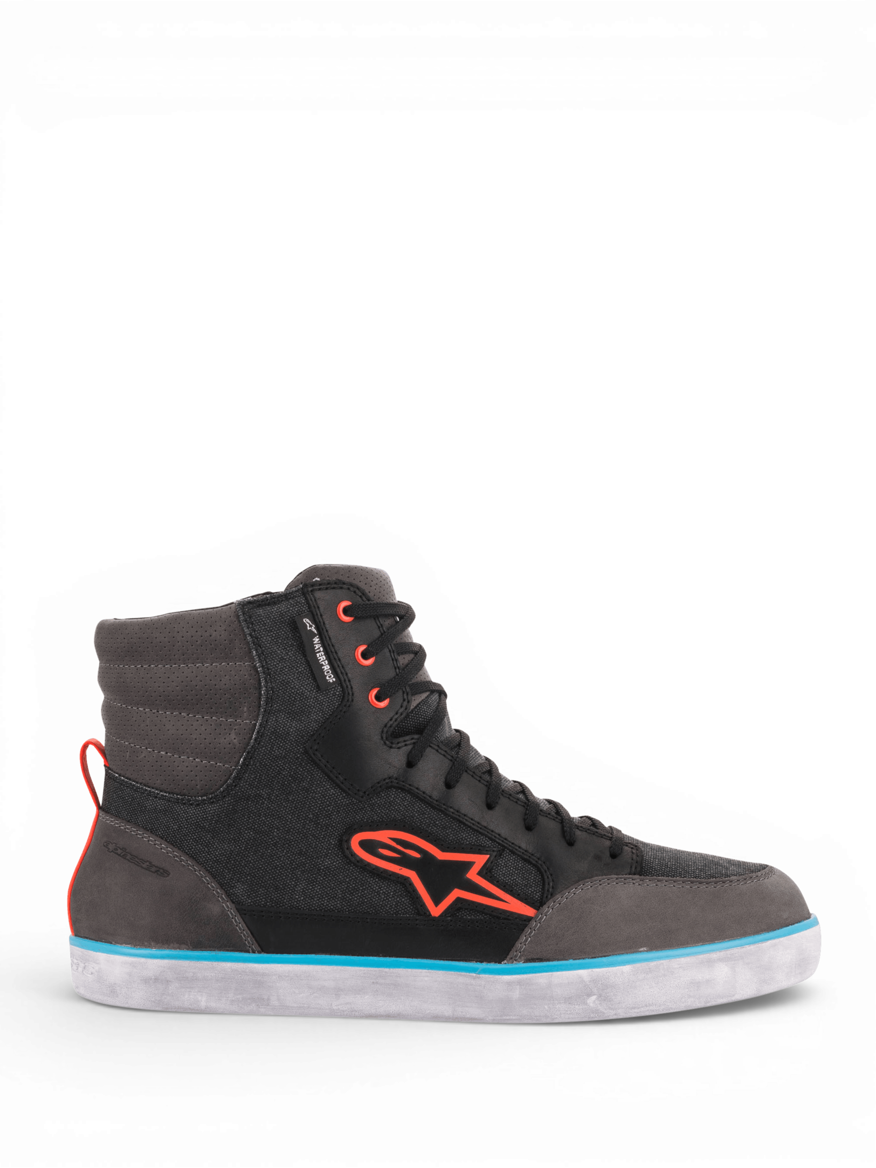 ヴァイスシュヴァルツ パーシュース J-6 Waterproof Canvas - Gray Motorcycle Shoes | Alpinestars®