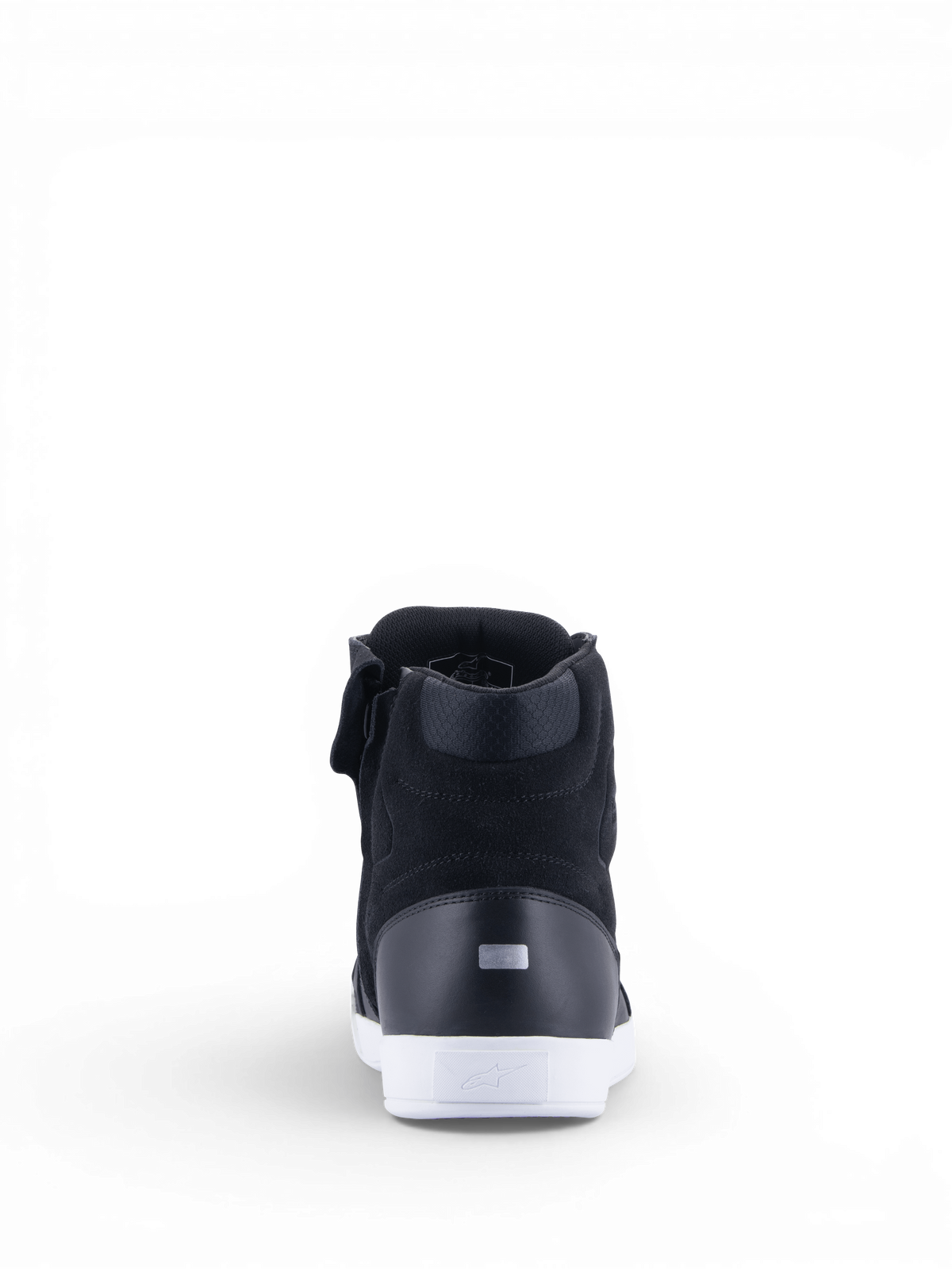 Alpinestars Stella Chrome Drystar Women's Motorcycle Riding Shoes in black and white with a waterproof urban design.