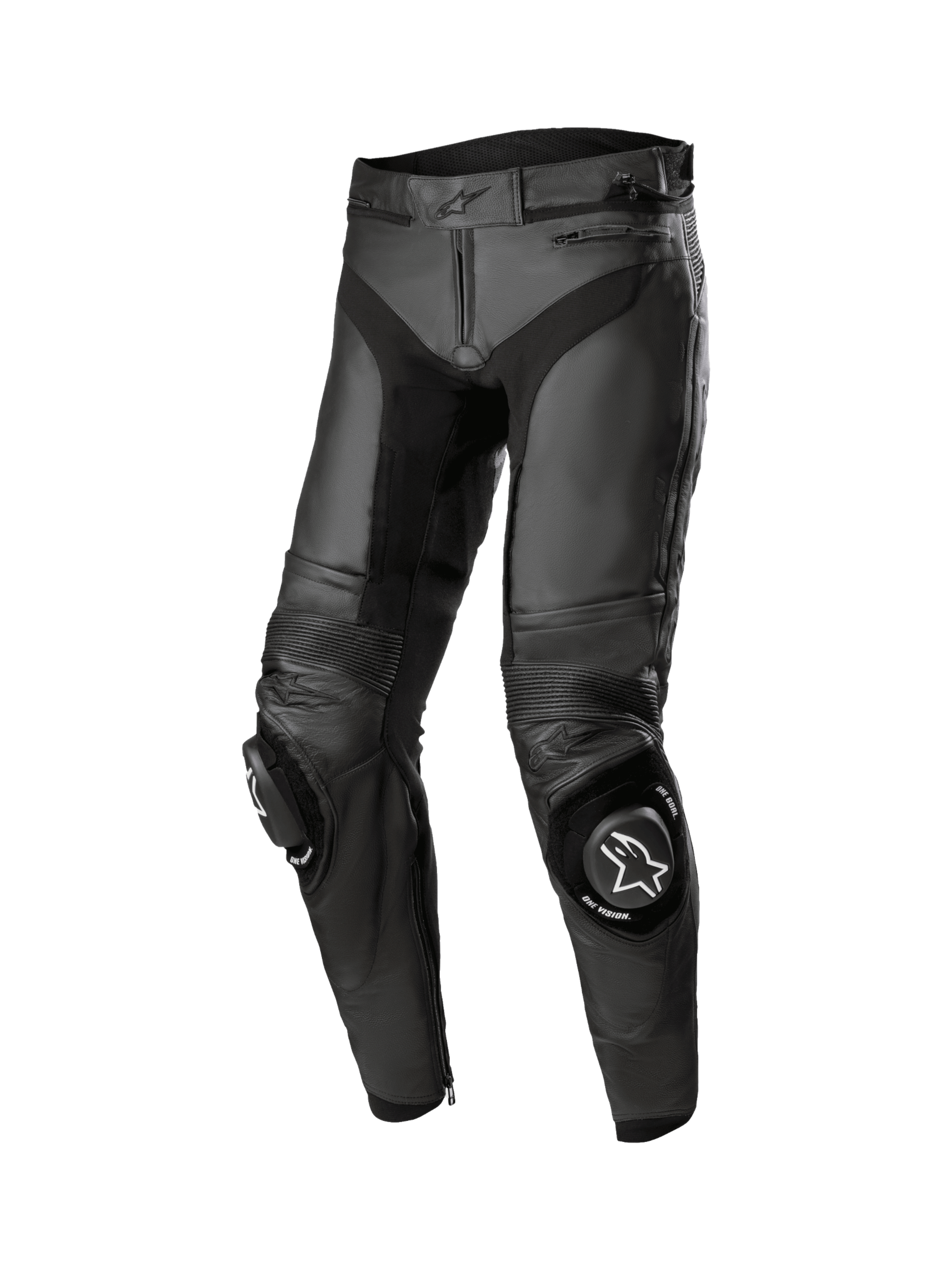 バイクウェア・装備 Alpinestars MISSILE PANTS SHORT Missile V3 Leather Pants - Short - Black Motorcycle Leather Pants