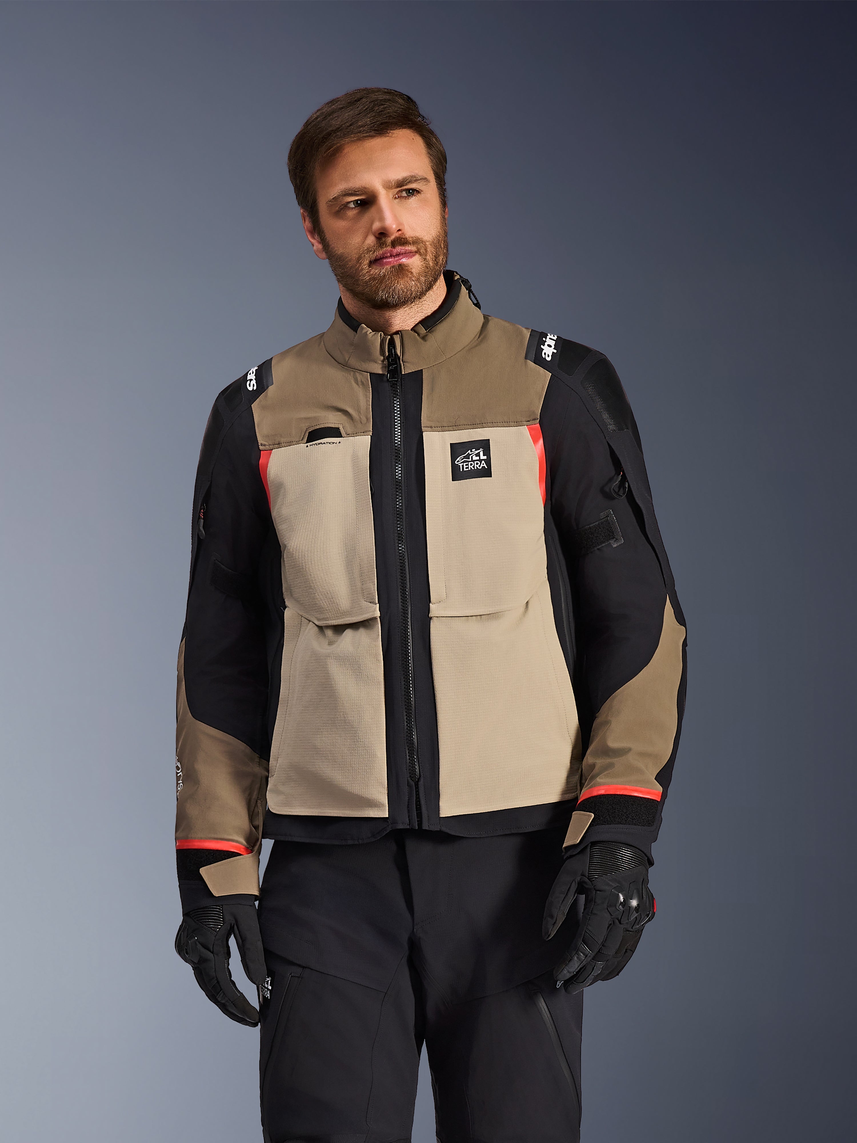 CAREERING STARDUST (18K） Andes Pro Drystar® XF - Gray Motorcycle Jacket | Alpinestars®