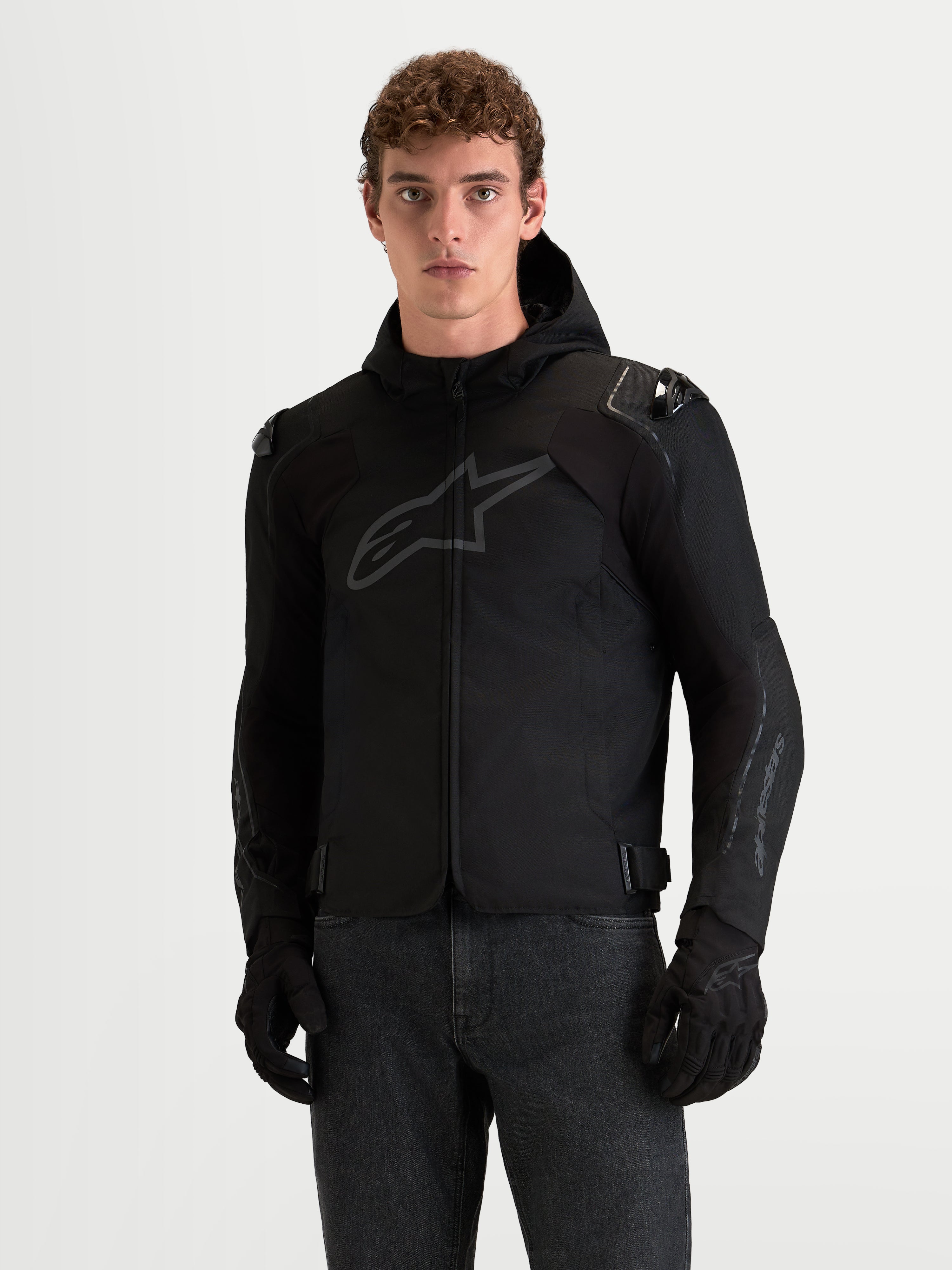 Zaca V2 Waterproof - Black Motorcycle Jacket | Alpinestars®