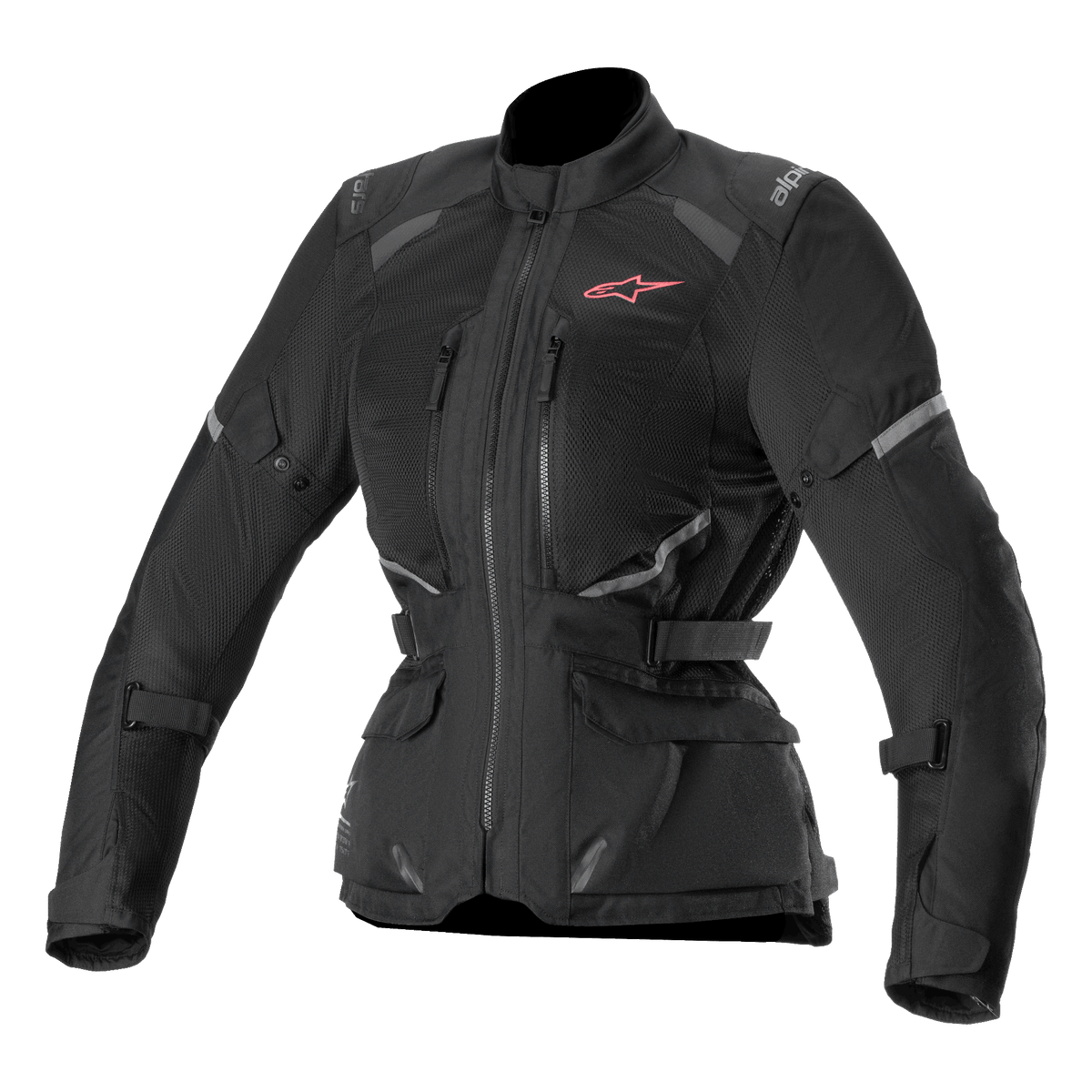 Alpinestars Stella Andes Air Drystar Jacket, Women's Motorcycle Touring Jacket, Black, CE Certified textile jacket with extensive mesh ventilation and Tech-Air compatibility