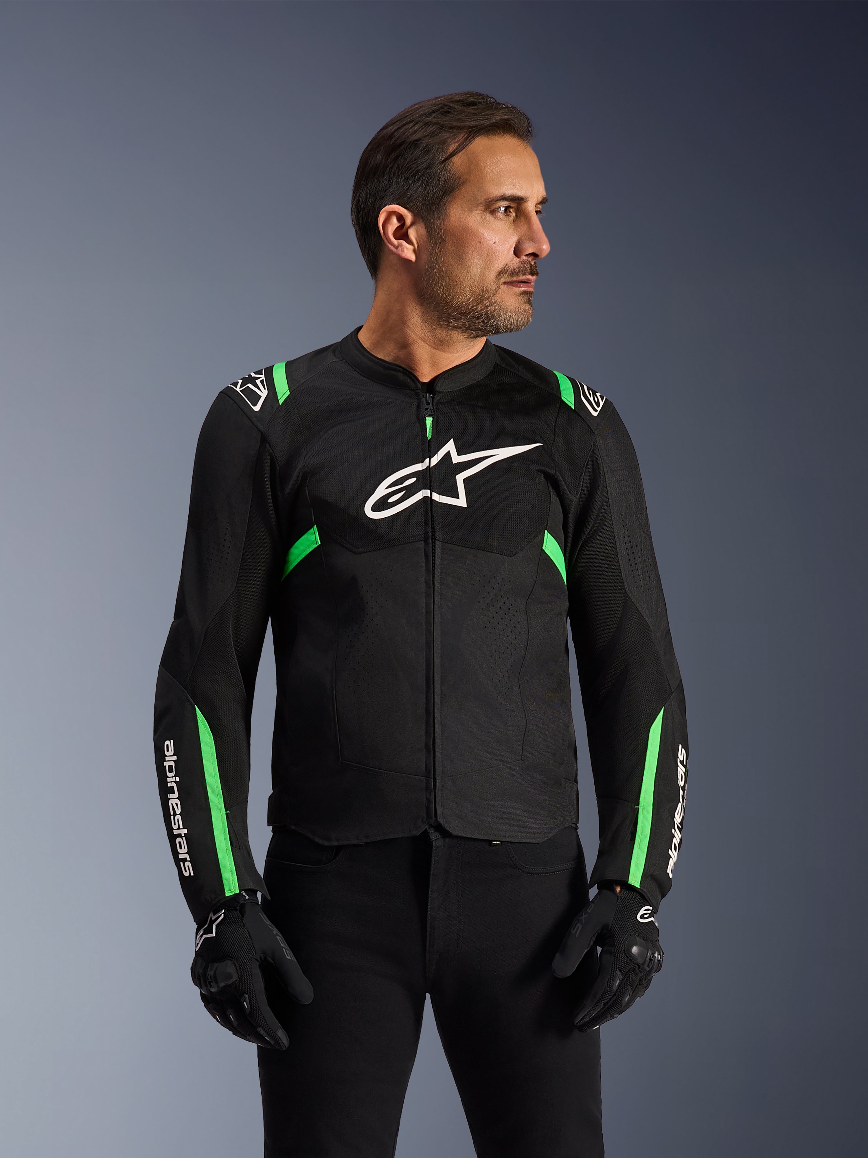 T-SPS Air V2 - Green Motorcycle Jacket | Alpinestars®