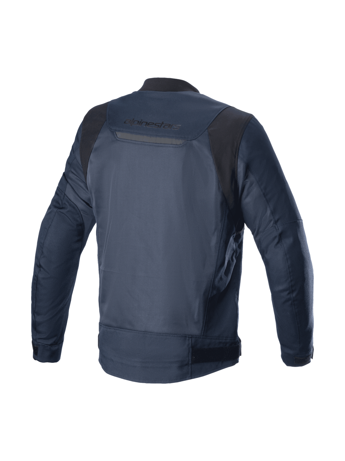Alpinestars Luc V2 Air Jacket, Men's Urban Road Motorcycle Jacket in Navy and Black with ventilated mesh and reflective back.