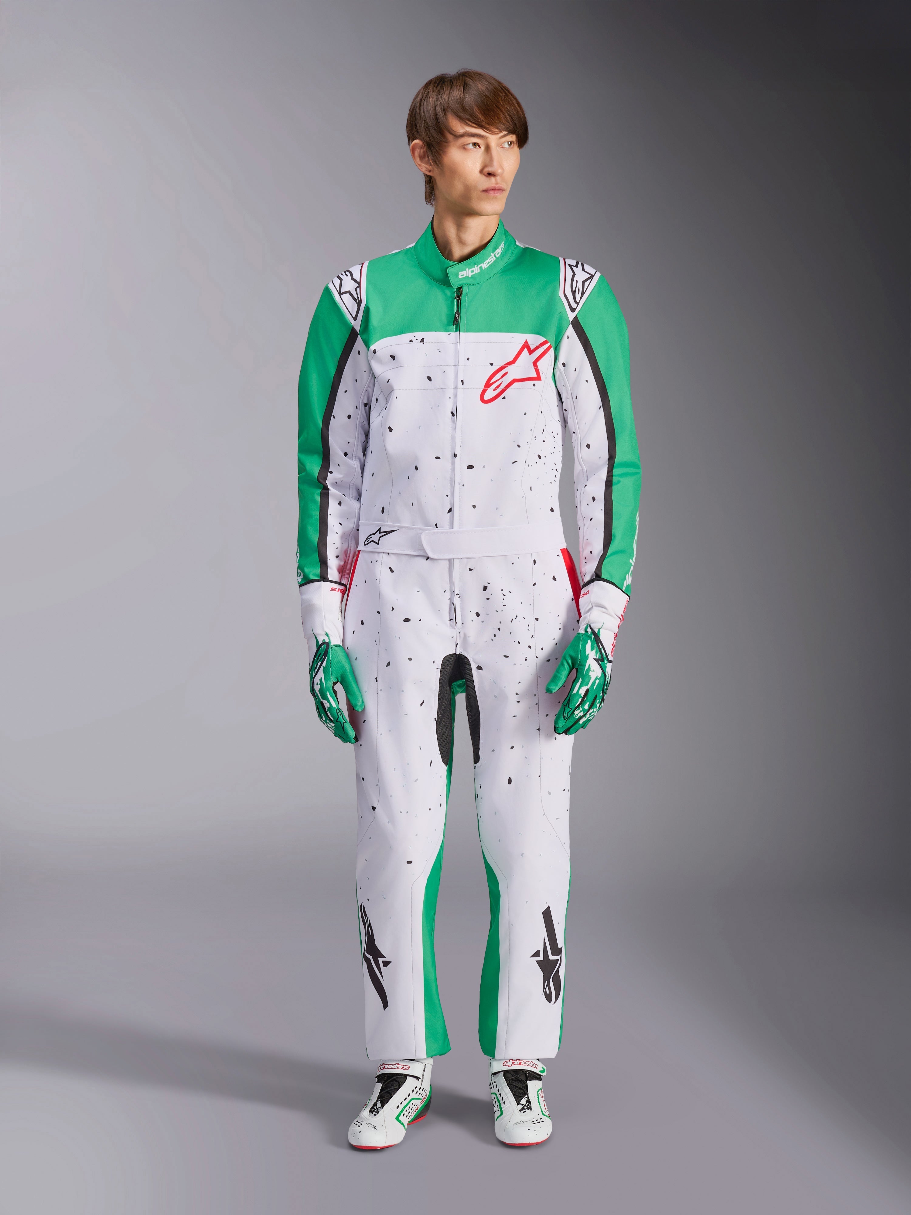 KMX-9 V3 Graphic 6 - White Karting Suit | Alpinestars®