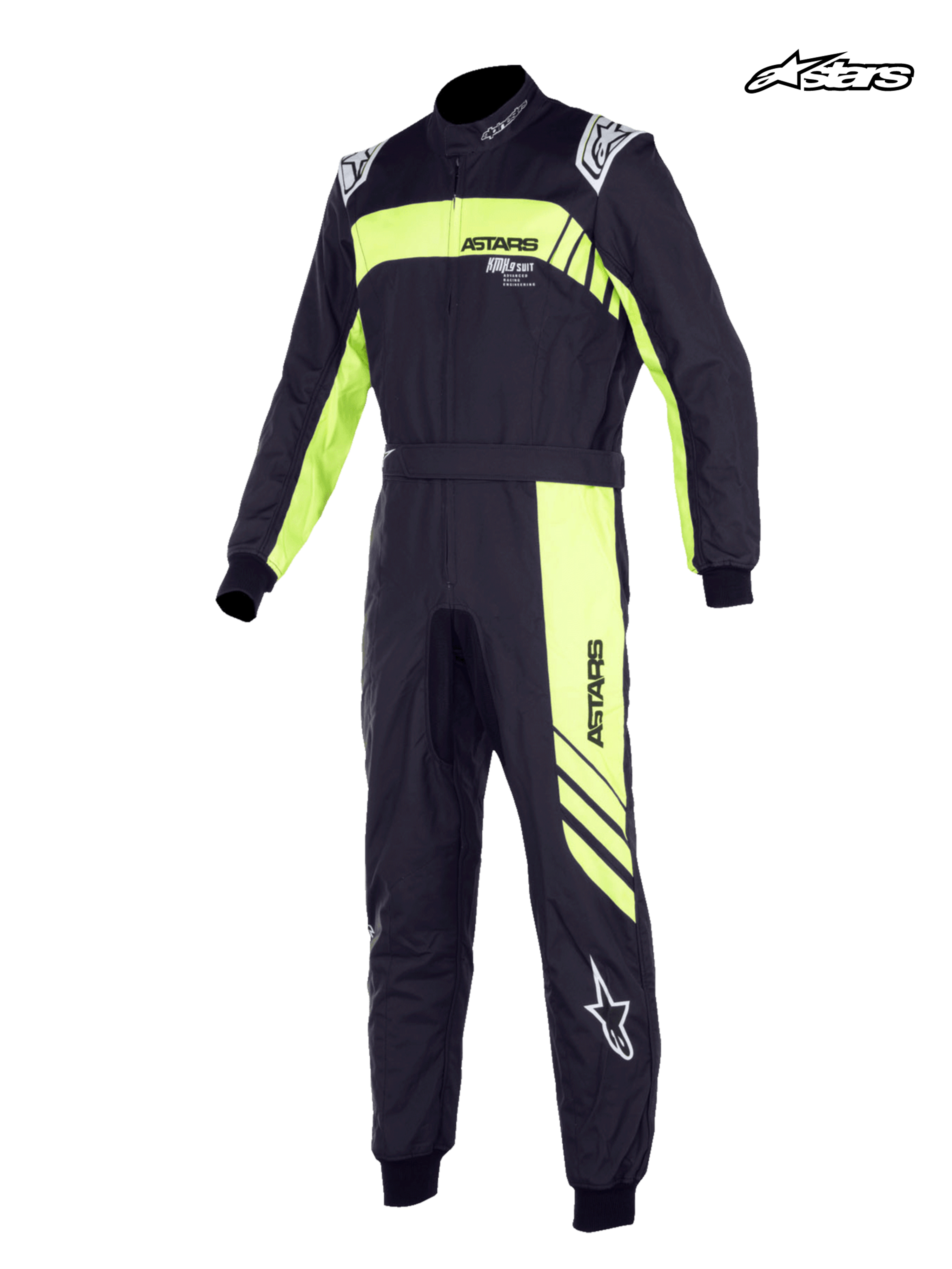 Youth KMX-9 V3 Graphic 3 - Black Yellow Karting Suit | Alpinestars®