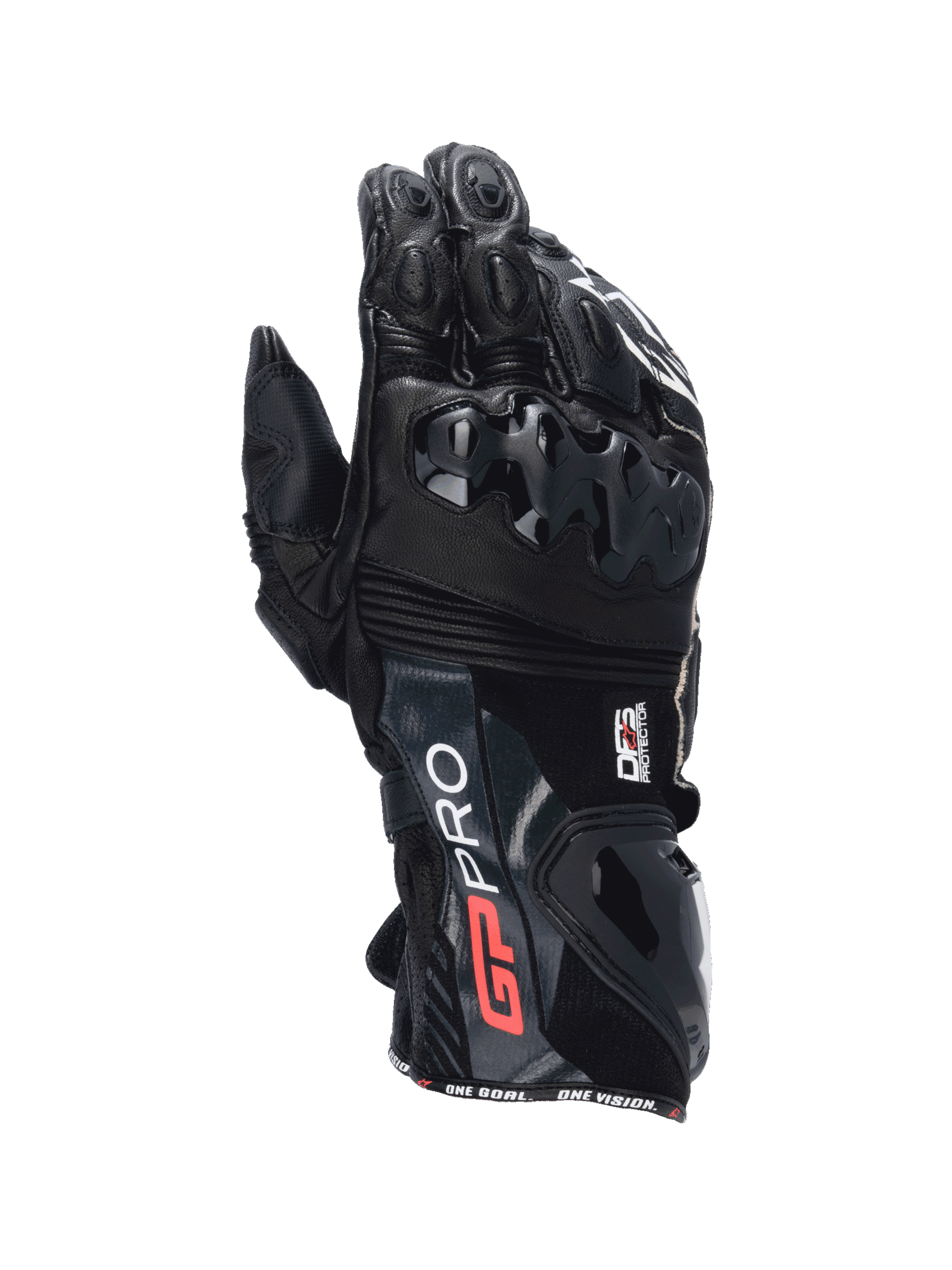 GP Pro R4 - Black Motorcycle Gloves | Alpinestars®