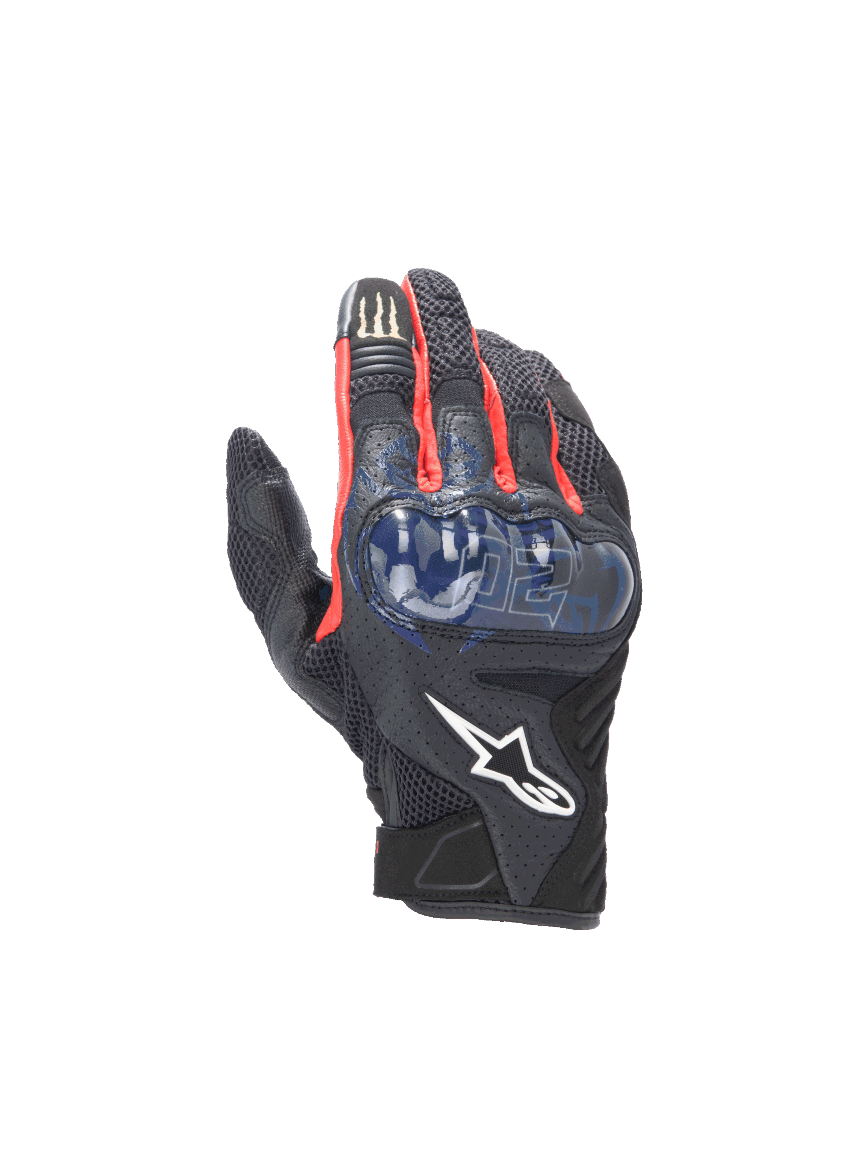 FQ20 SMX-1 Air V2 Monster - Black Motorcycle Gloves | Alpinestars®
