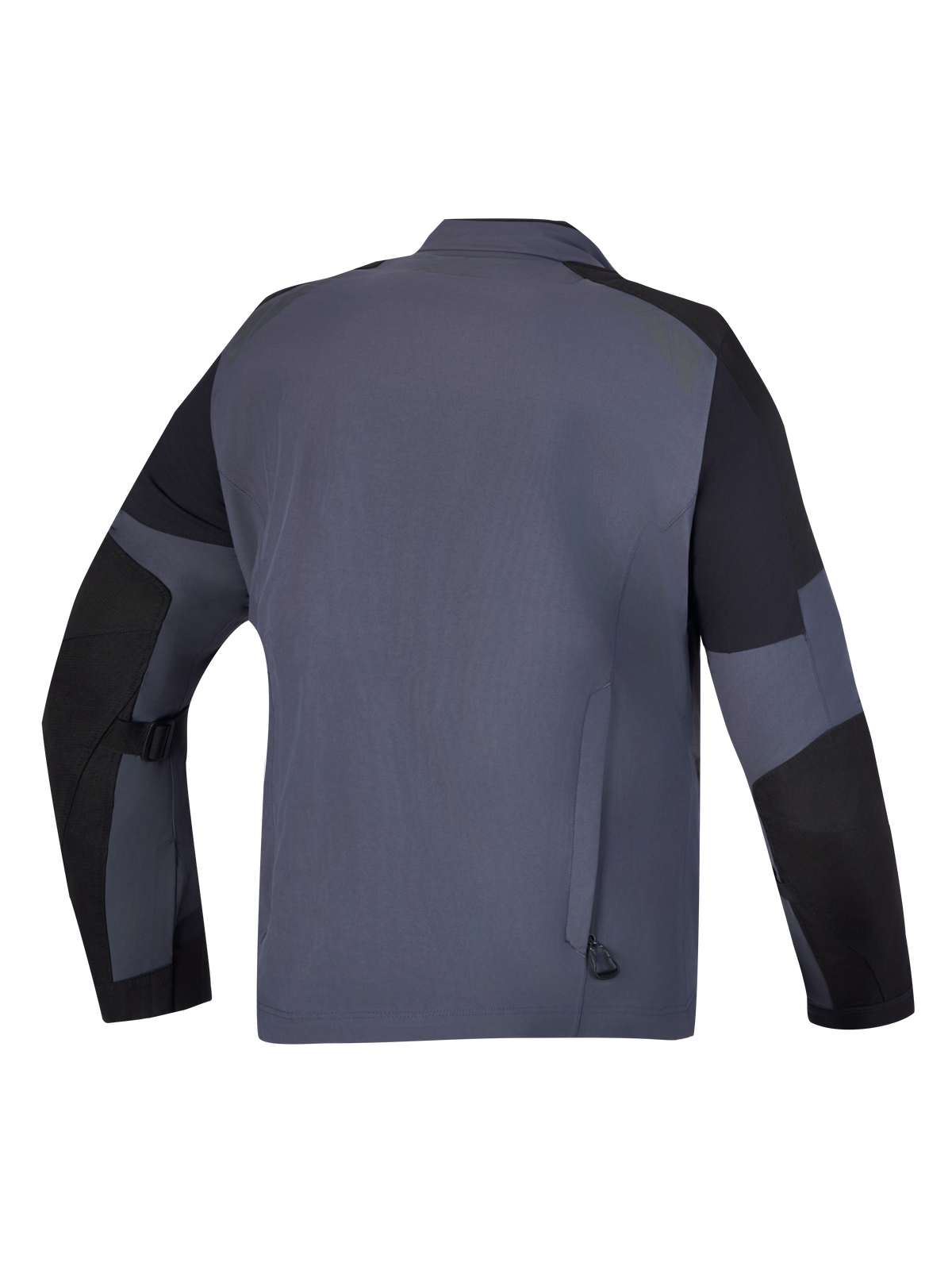 Alpinestars Arenis Gore-Tex Jacket, Men's Adventure Touring Motorcycle Jacket, Black and Deep Gray, rear view showcasing laminated shell construction and exhaust vents
