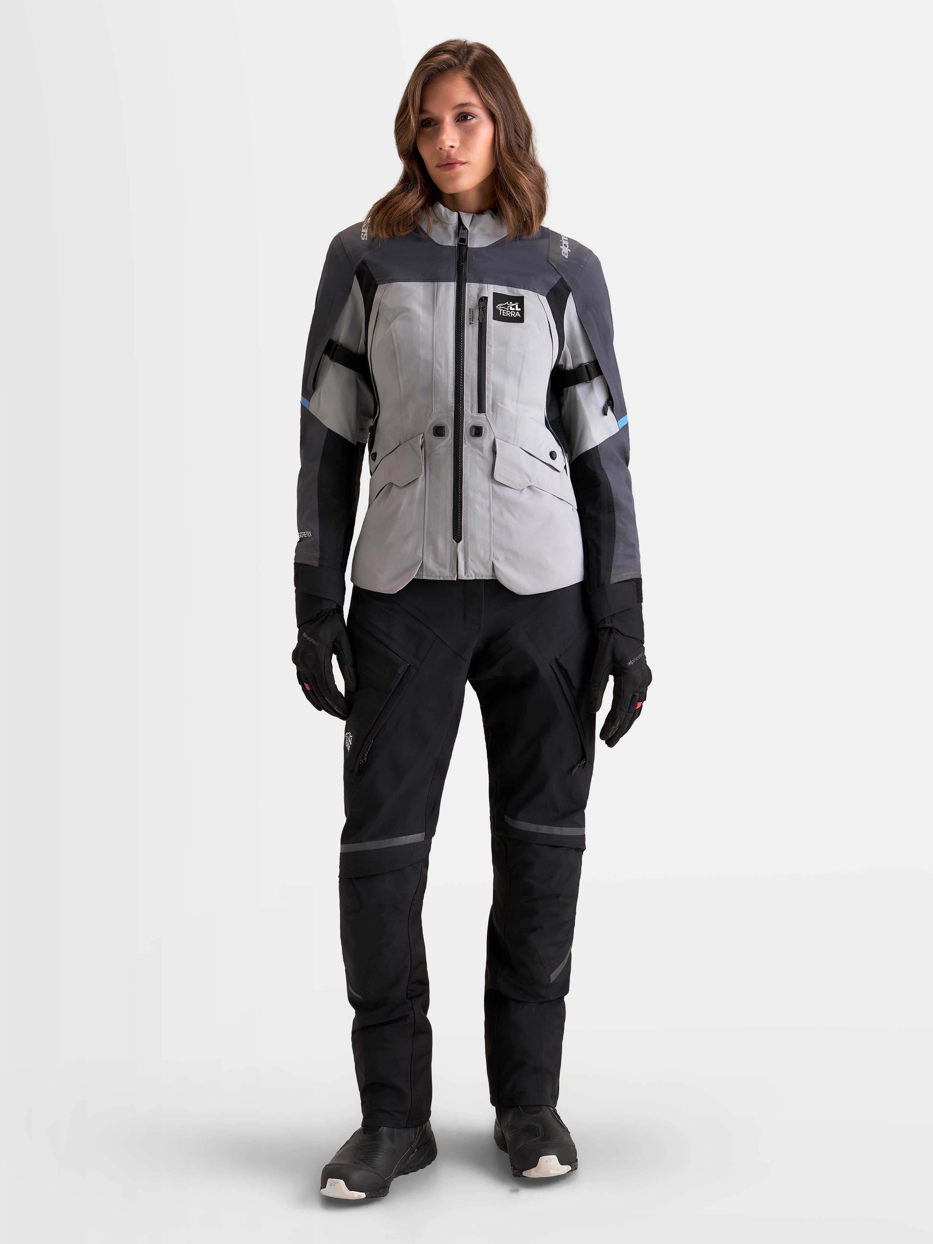 Stella ST-7 V2 2L - Gray Motorcycle Jacket | Alpinestars®