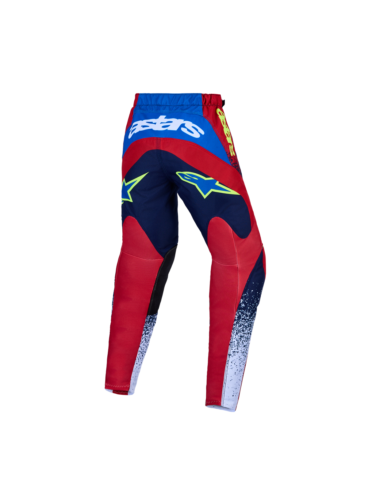 Alpinestars Youth Fluid Drag Pants AND Gear Set, blue and red motocross gear with durable reinforced textile construction.