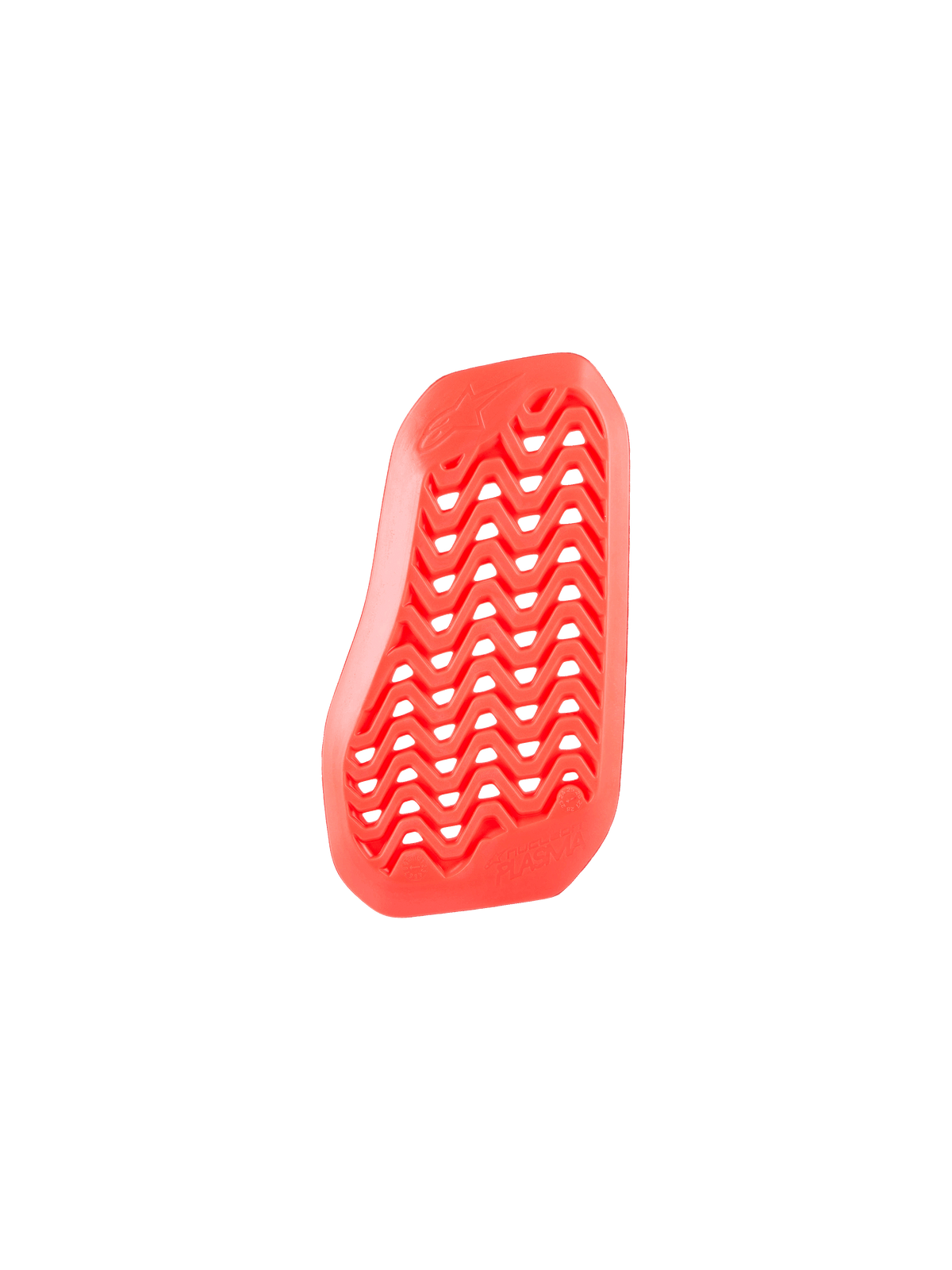 Alpinestars Nucleon Plasma Divided Chest Protector Insert, Red, perforated zigzag design for maximum airflow, lightweight and flexible bio-based impact-absorbing material for motorcycle road gear