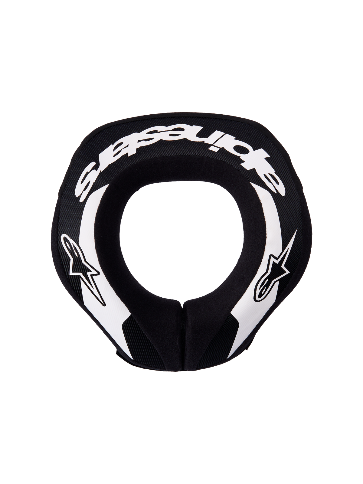 Alpinestars Youth Sequence Neck Roll, Motocross and MTB neck protector, Black and White, ergonomic dual-density foam.