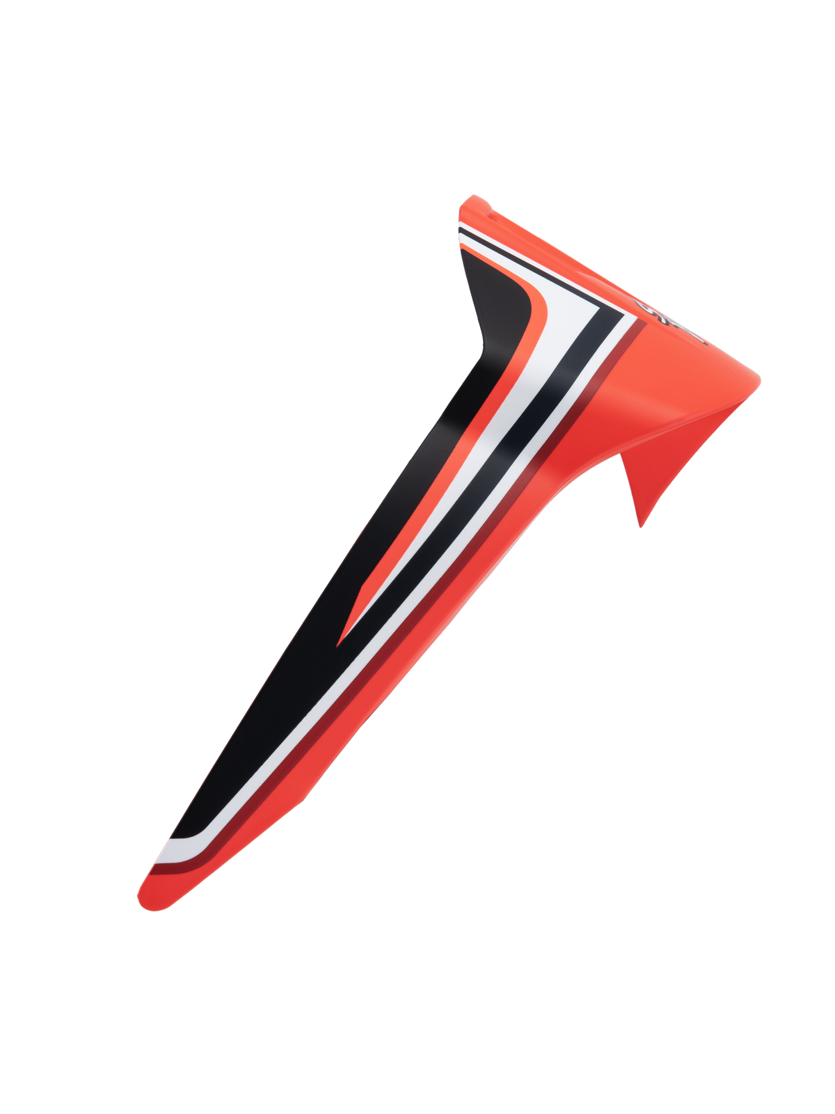 Alpinestars Supertech R10 Miller Standard Limited Edition Spoiler, Motorcycle Helmet Aerodynamic Rear Spoiler, Red with Black and White Stripes, Sleek Racing Design, Replacement Accessory for S-R10 Helmets