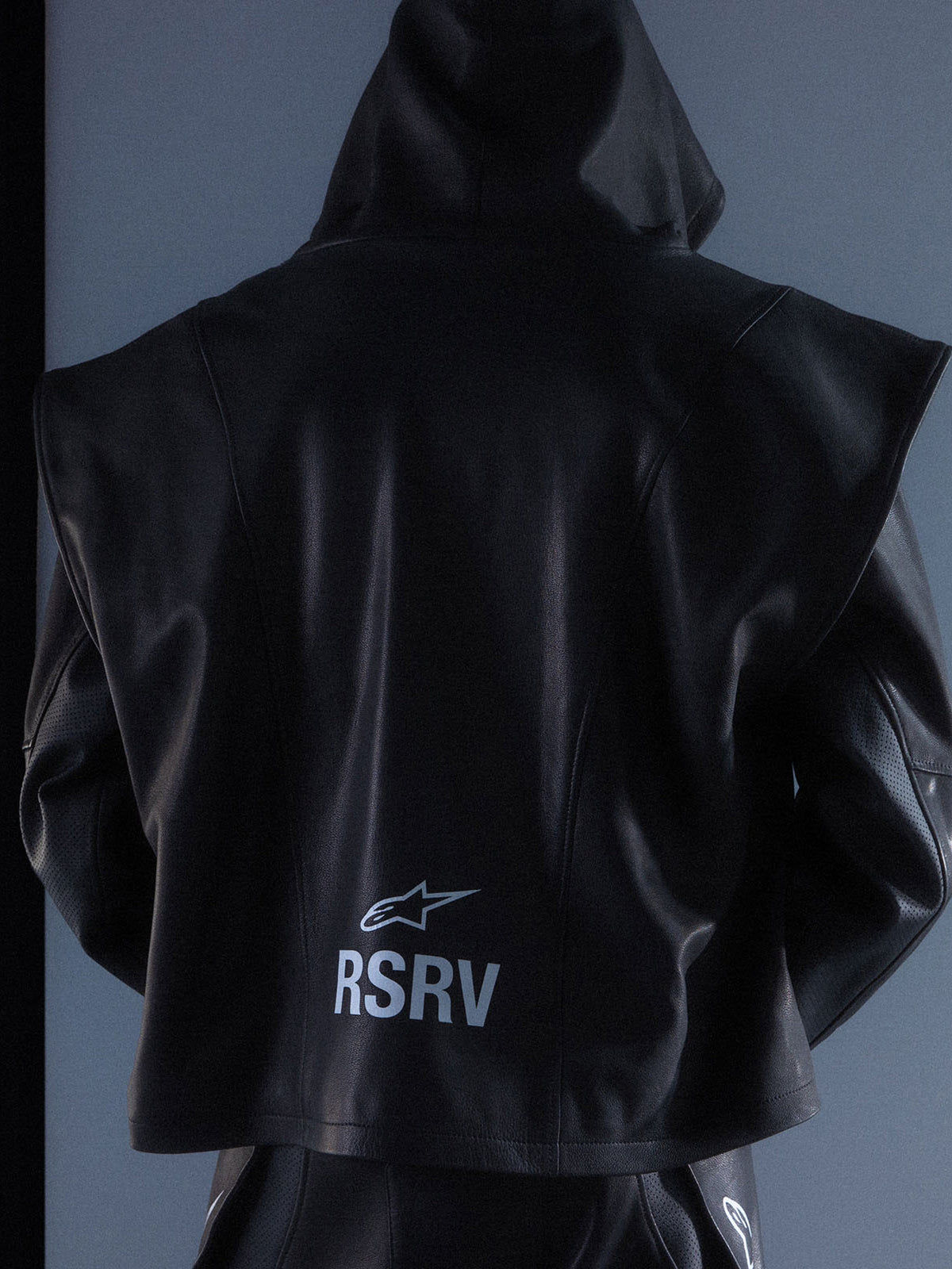 RSRV Axis Leather Hoodie