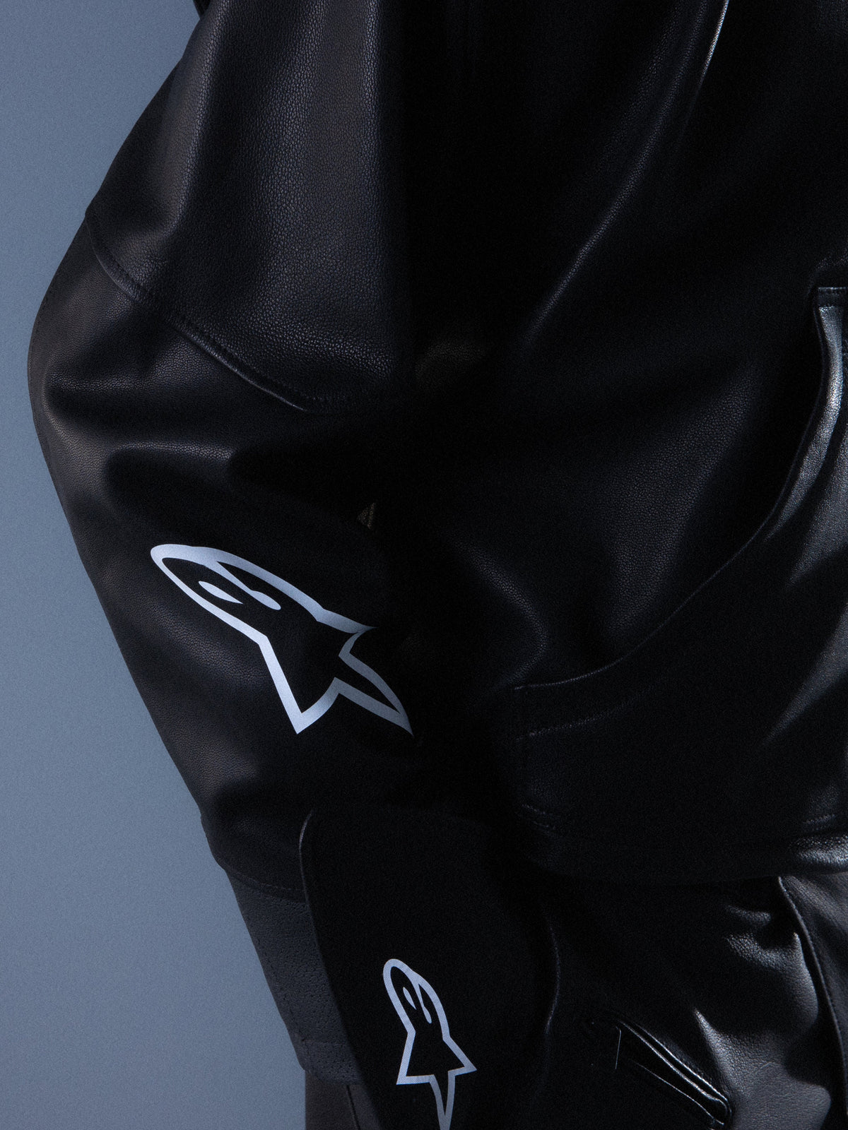 RSRV Axis Leather Hoodie