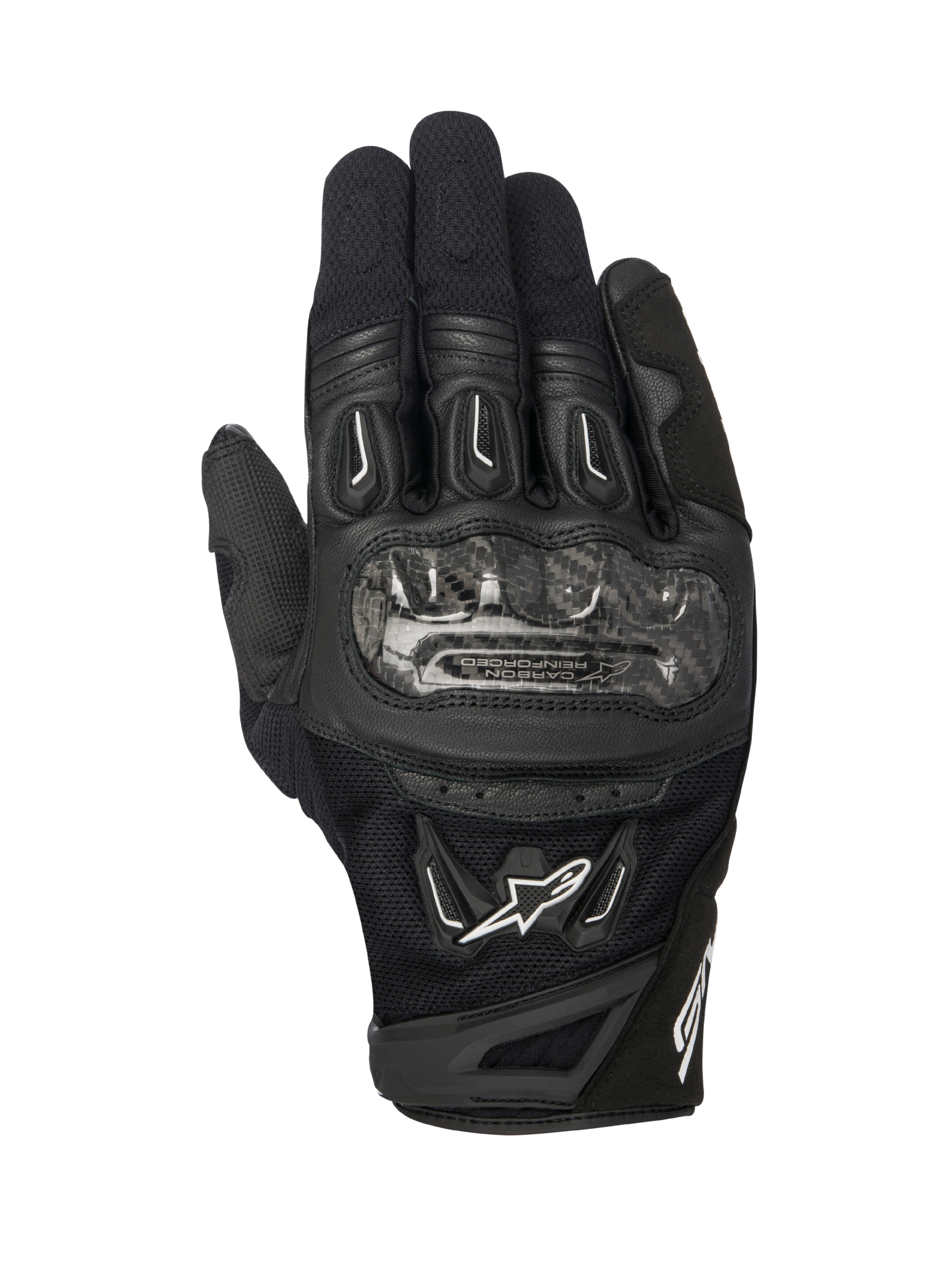 SMX-2 Air Carbon V2 - Black Motorcycle Gloves | Alpinestars®