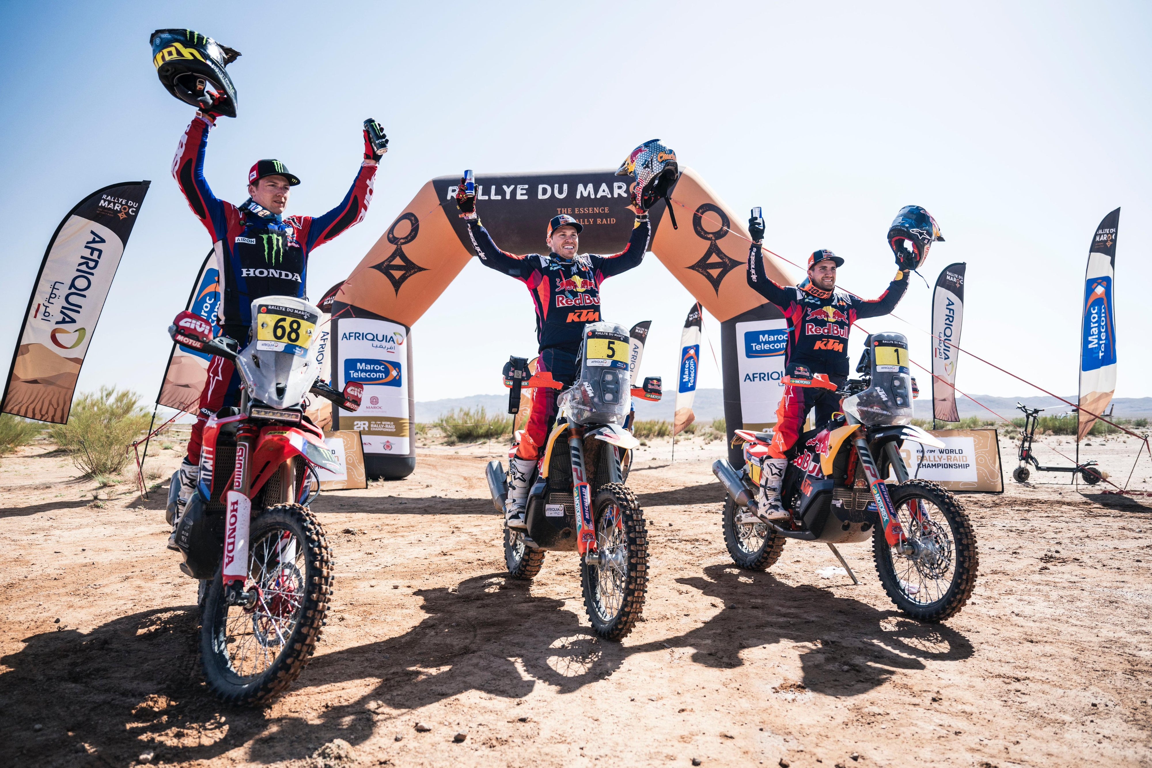 ALPINESTARS TOP FIVE LOCK-OUT AS DANIEL SANDERS IS VICTORIOUS IN WORLD RALLY RAID'S RALLYE DU MAROC