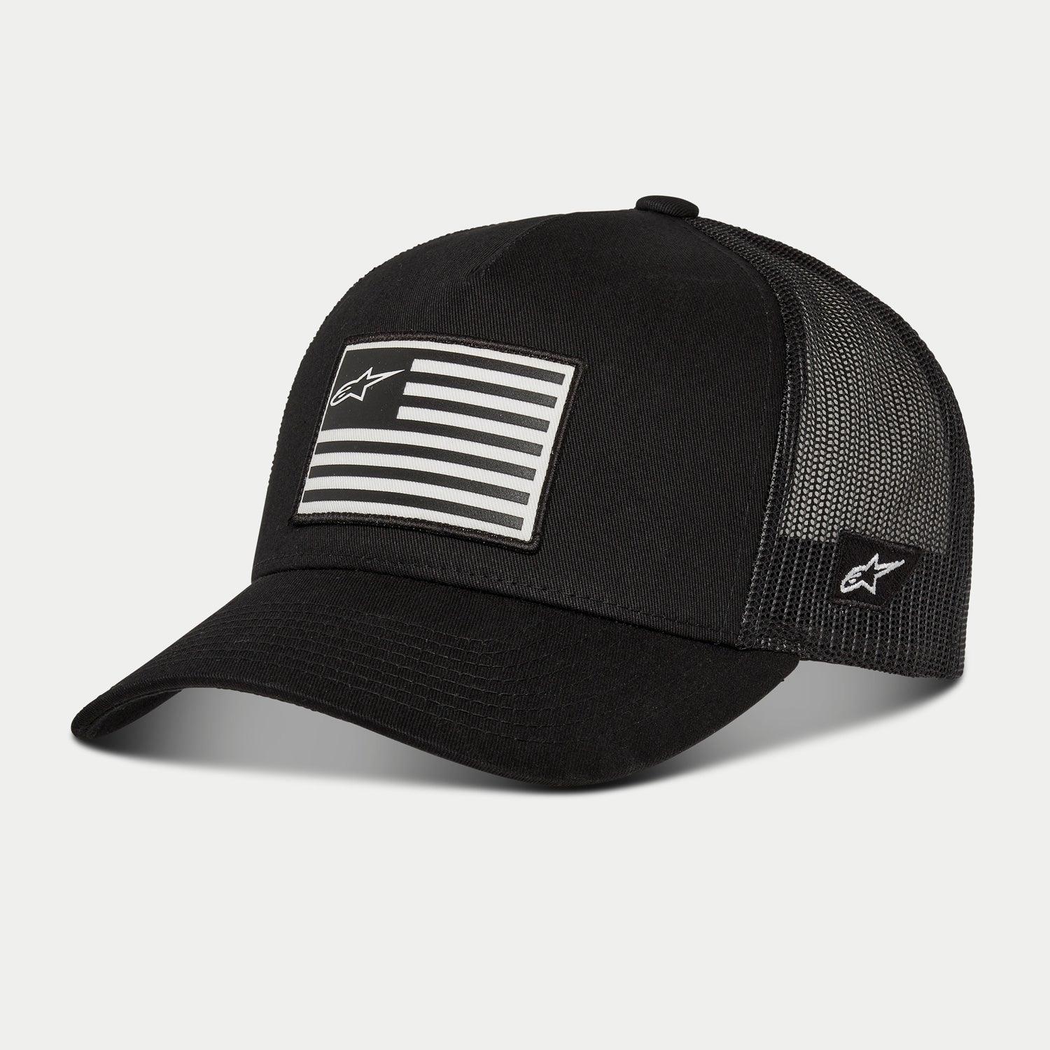 Flag Snapback - Black Hat | Alpinestars®