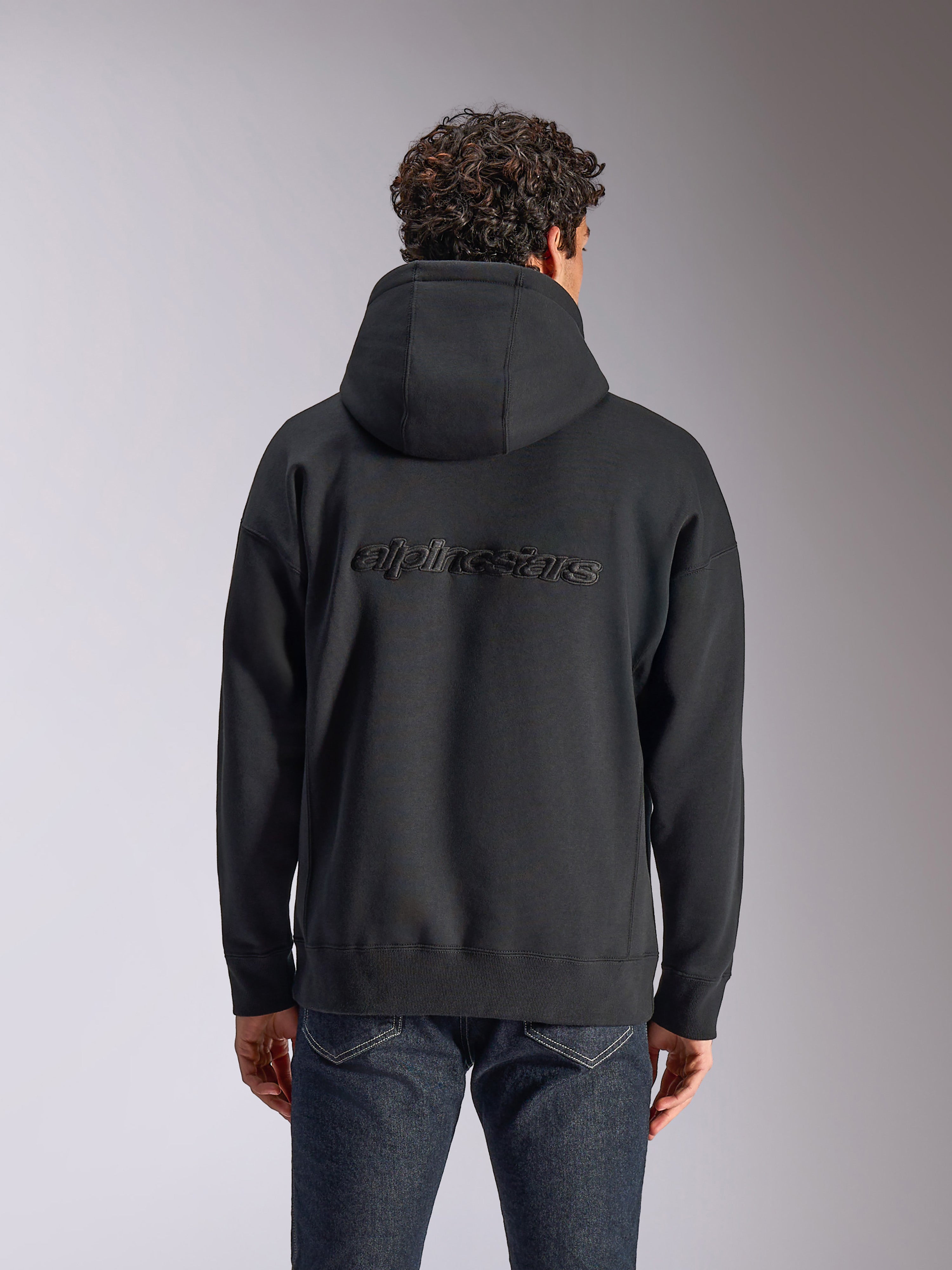 Emergent Oversized - Black Sportswear Hoodie | Alpinestars®