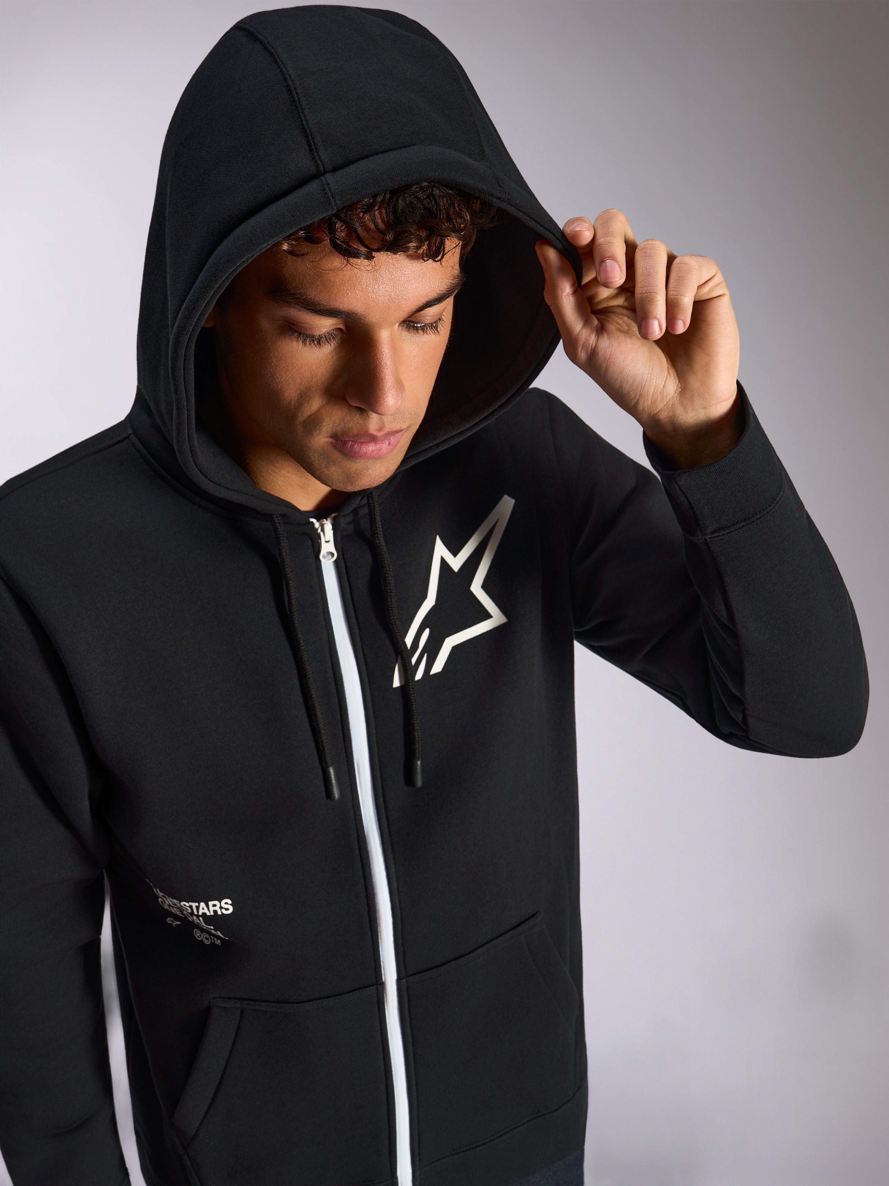 Transverse - Black Sportswear Hoodie | Alpinestars®