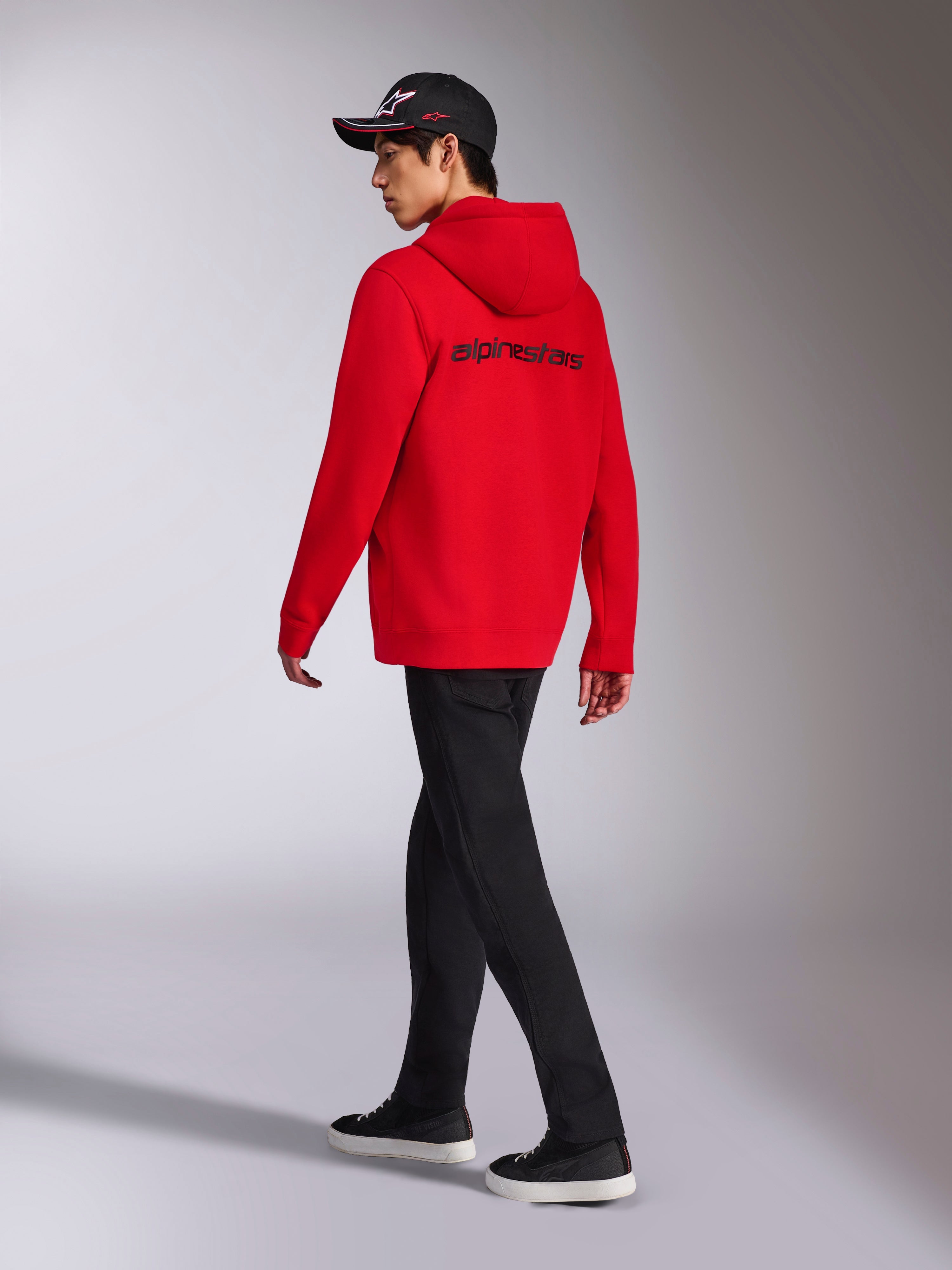 Transverse - Red Sportswear Hoodie | Alpinestars®