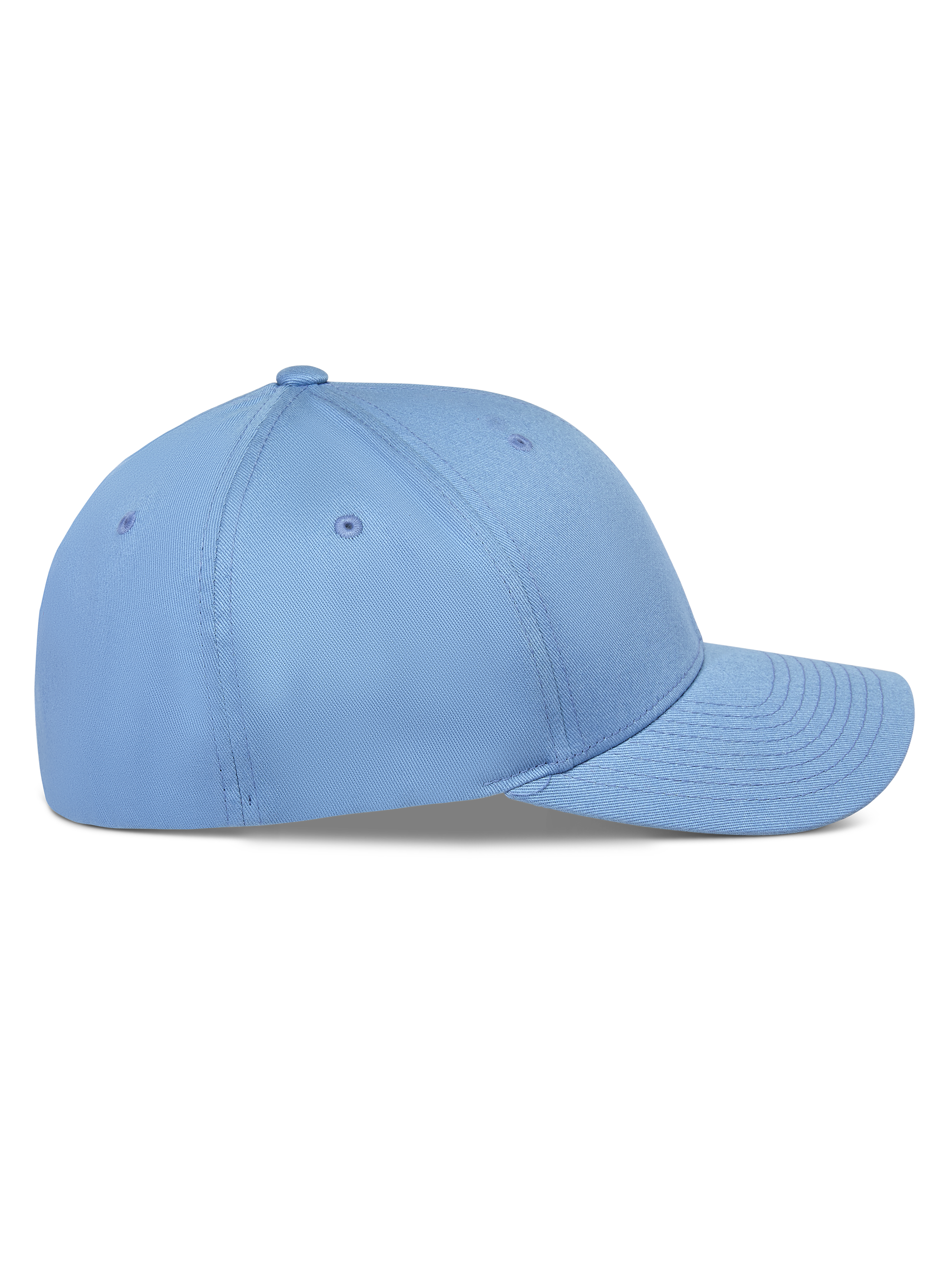 Alpinestars Pivot Hat, Blue, side profile view of a structured baseball cap with a curved bill, cotton twill construction, casual sportswear accessory
