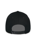 Alpinestars Lucid Snapback Hat, Black, Back View, featuring adjustable snapback closure and small Astars logo tag, structured crown, casual motorsport-inspired headwear
