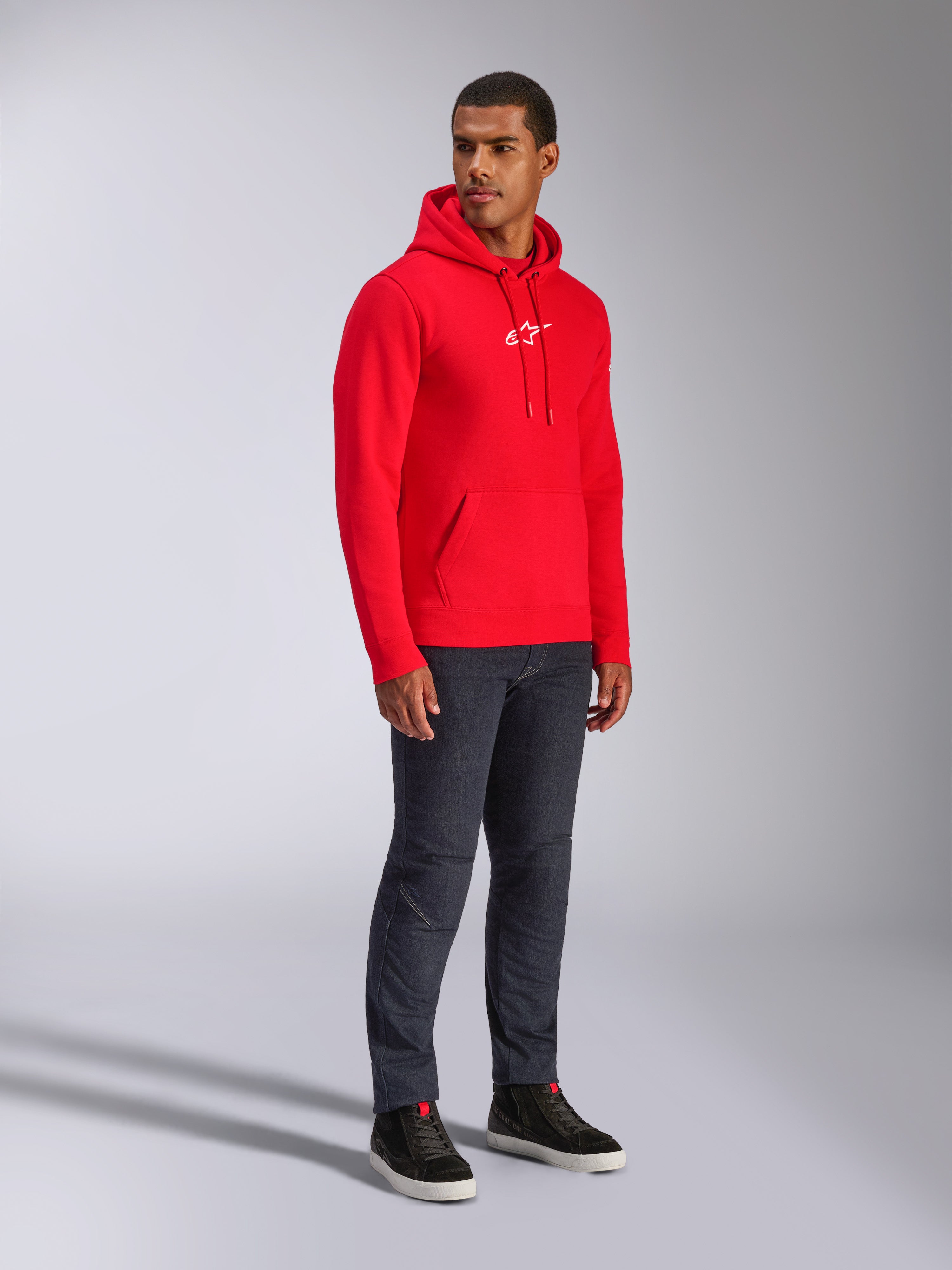 Frontal - Red Sportswear Hoodie | Alpinestars®