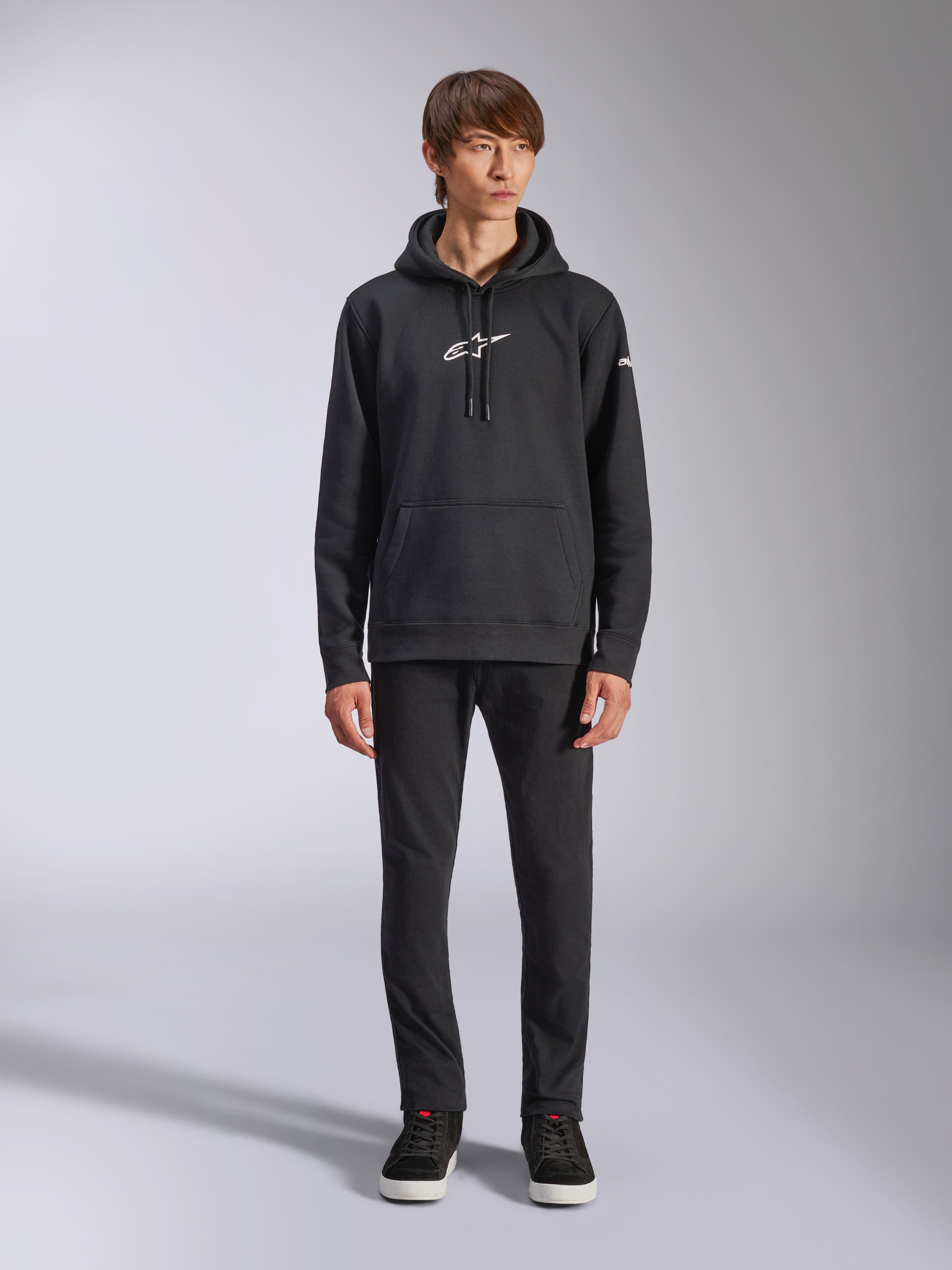 Frontal Hoodie - Black Sportswear Hoodie | Alpinestars®