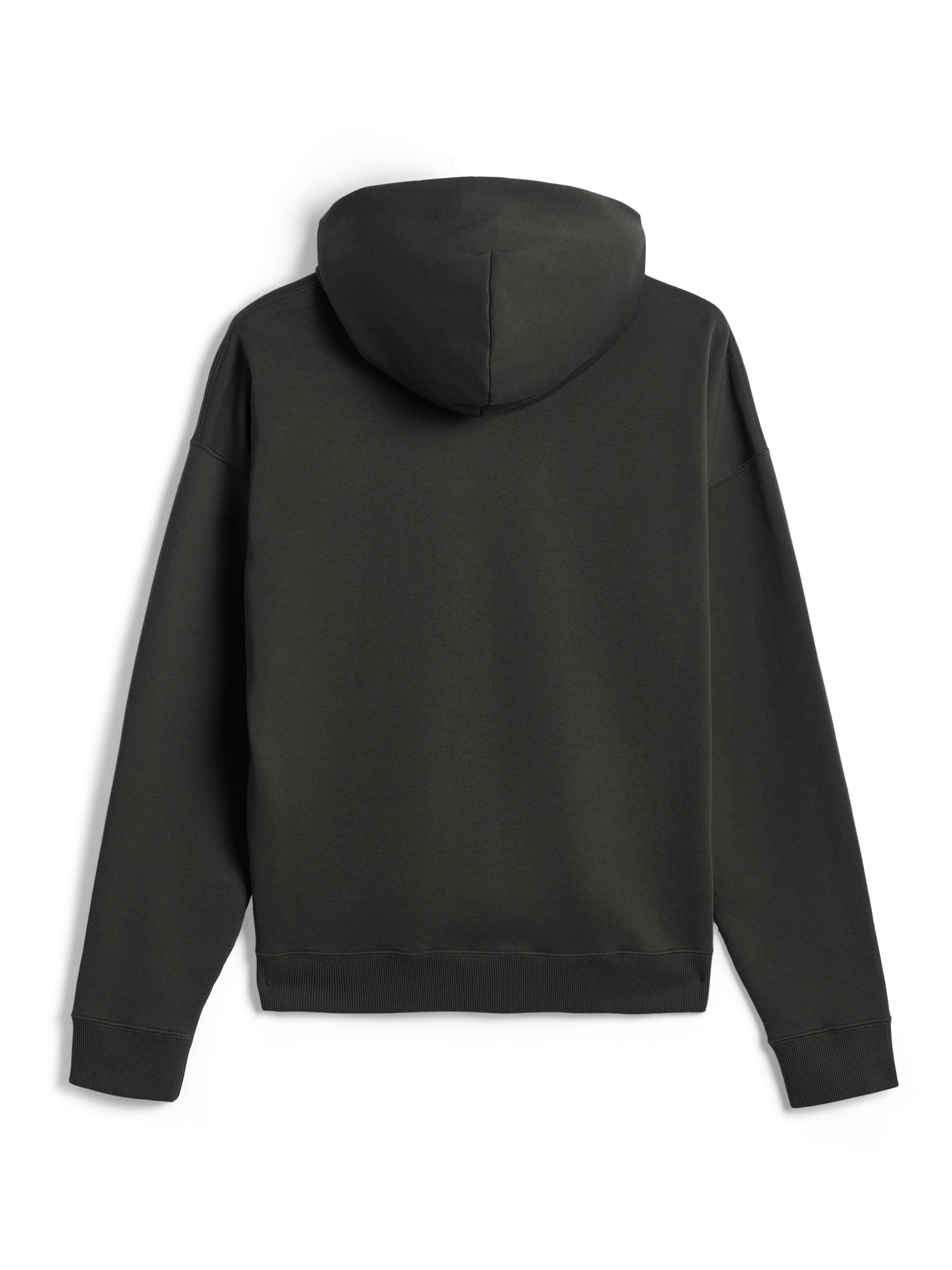 Alpinestars Essentials Ageless Hoodie, Pullover Hoodie, Off Black, back view, premium stone-washed fleece, ribbed cuffs and hem, minimal casual streetwear design