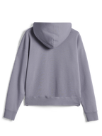 Alpinestars Essentials Ageless Hoodie, casual streetwear, Silver, back view of long-sleeve pullover, featuring ribbed cuffs and hem, clean minimalist design with garment stone wash finish
