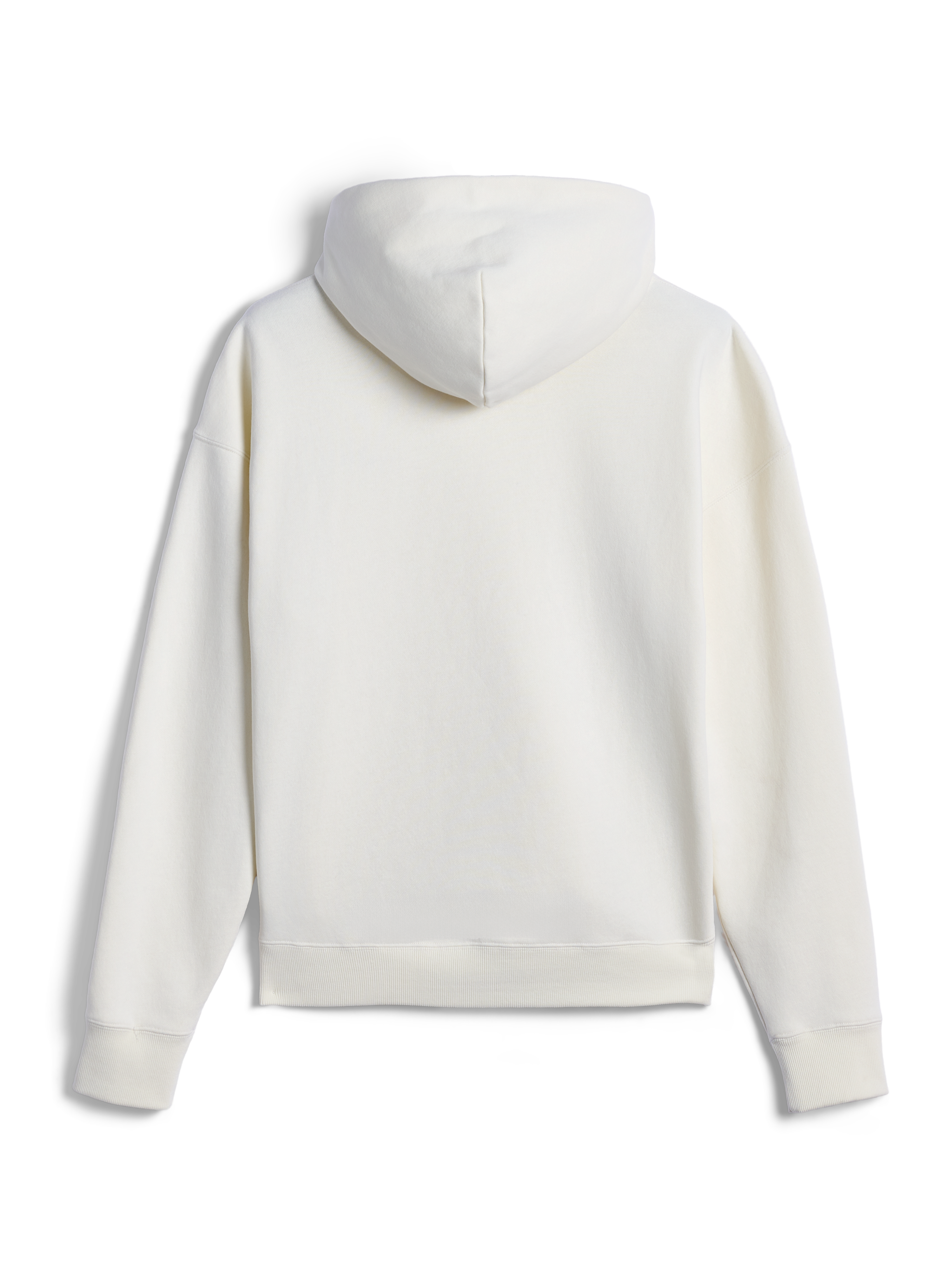 Alpinestars Essentials Ageless Hoodie, back view of off-white casual hooded sweatshirt, relaxed fit with ribbed cuffs and hem, clean minimalist aesthetic for everyday comfort