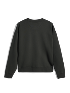 Alpinestars Essentials Ageless Crew, Crewneck Sweatshirt, Off Black, back view showing ribbed collar, cuffs, and hem, premium compact fleece casual streetwear