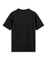 Alpinestars Global CSF Tee, Short Sleeve T-Shirt, Black, back view featuring small logo on the left sleeve, casual motorsport streetwear