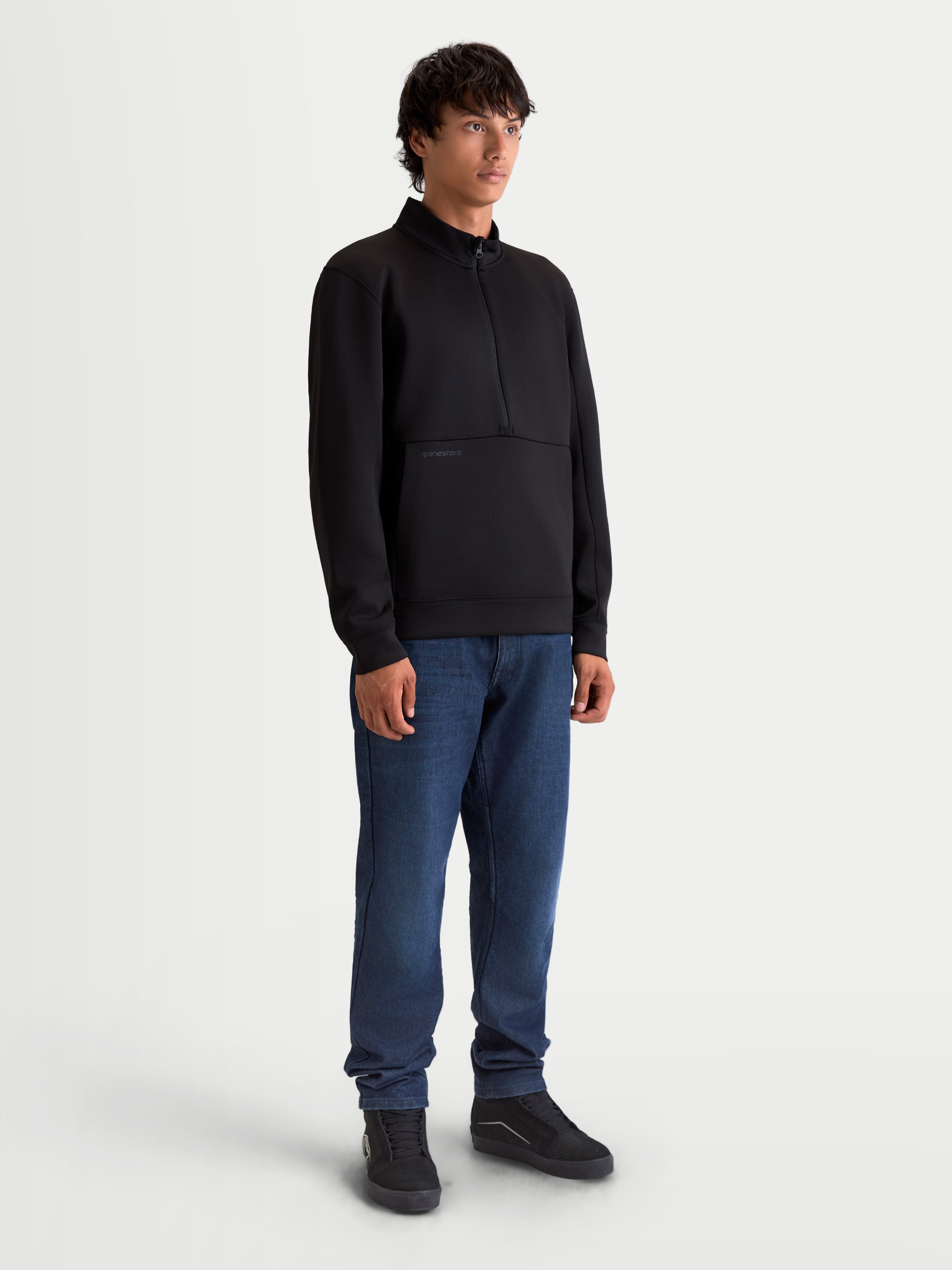 Apera Half-Zip - Black Sweatshirt | Alpinestars®