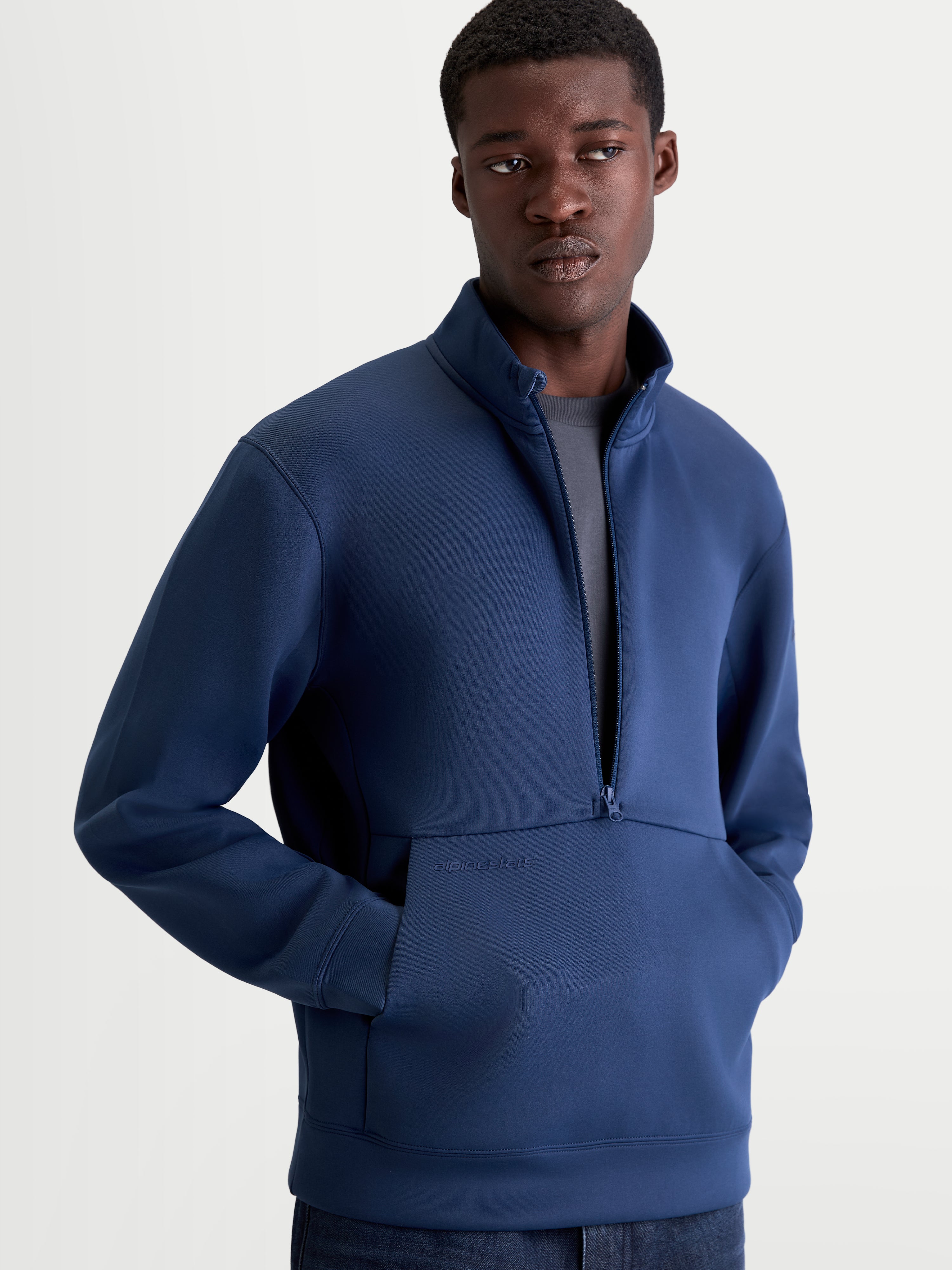 Apera Half-Zip - Blue Sweatshirt | Alpinestars®