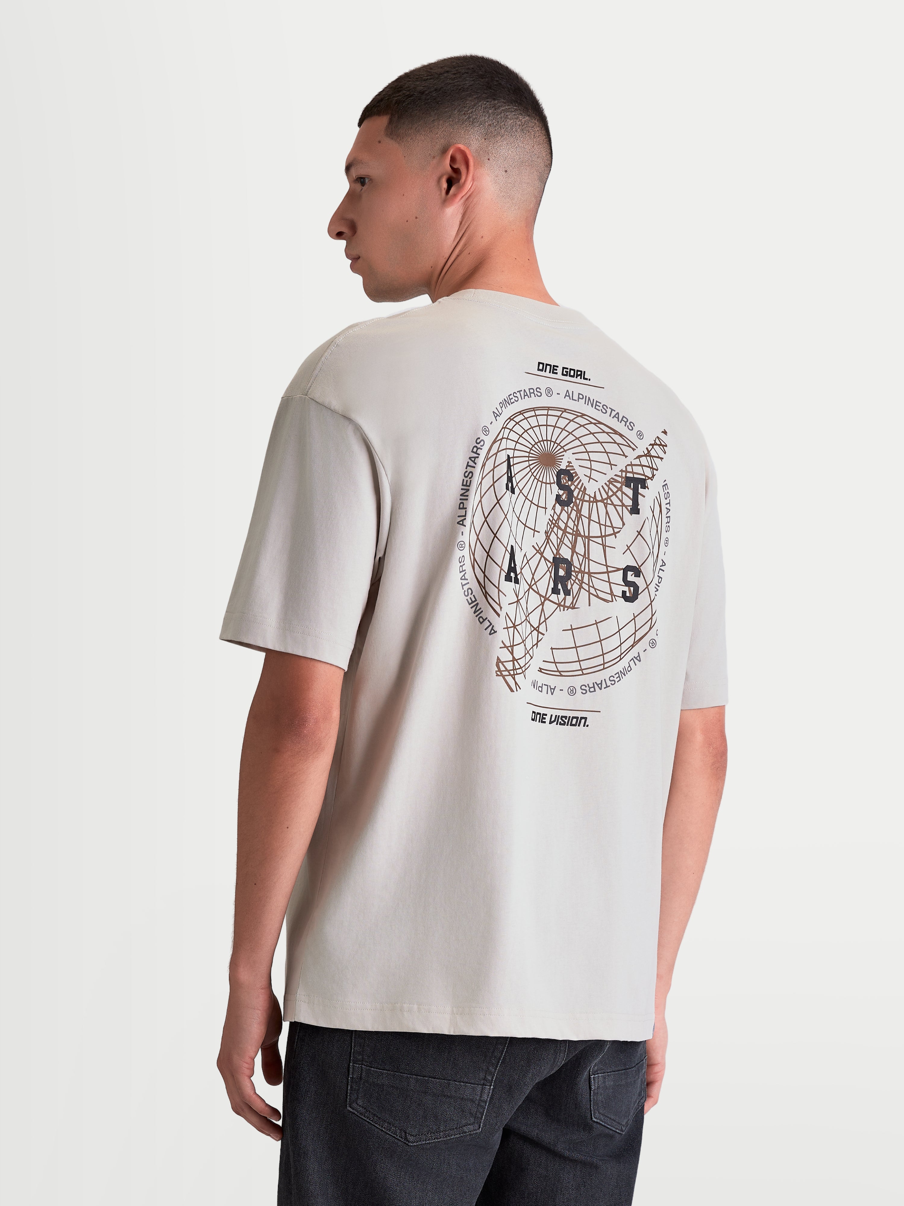 Latitude Oversized CSF - Beige Tee | Alpinestars®