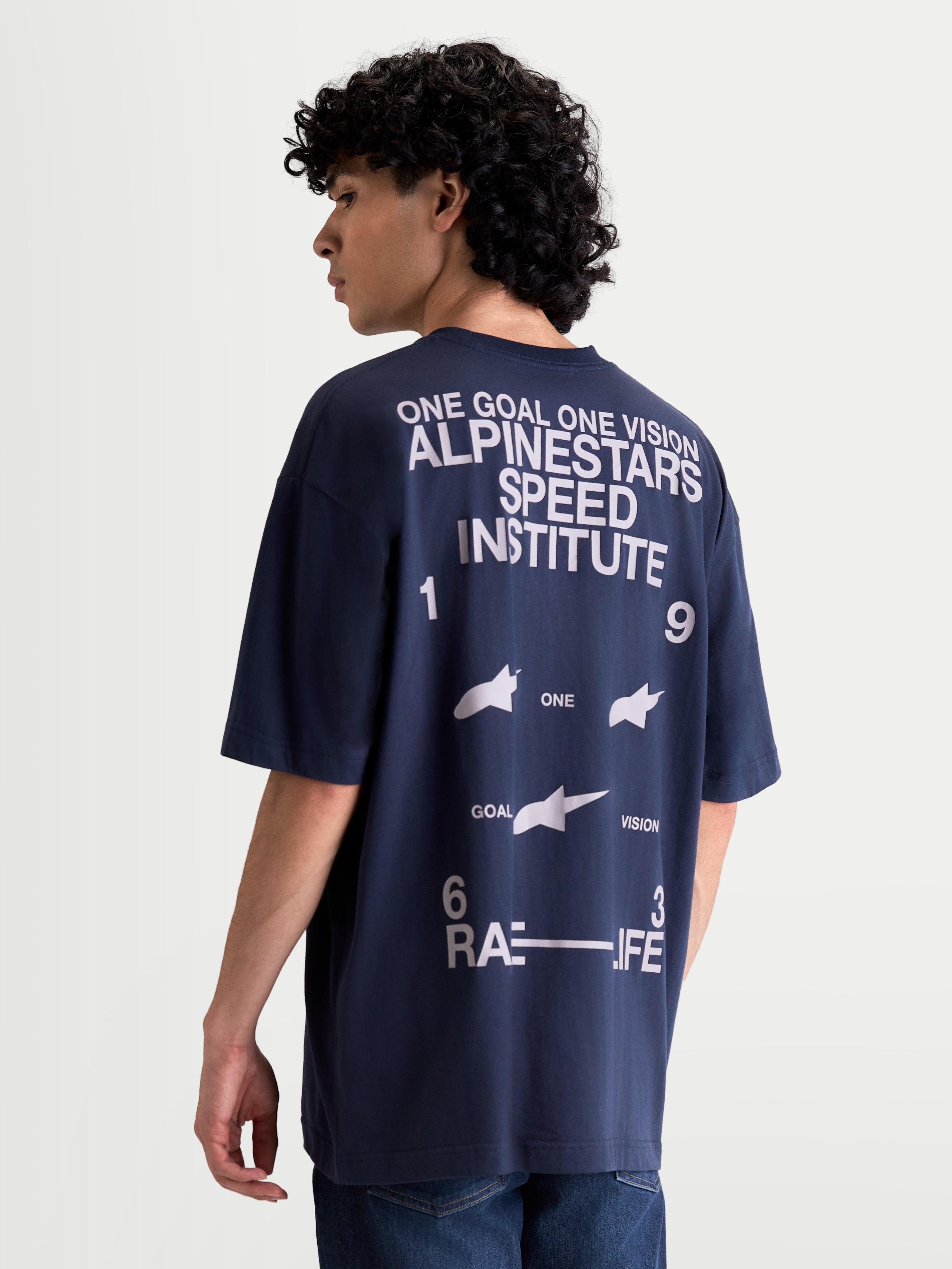 Institute Oversized CSF T-Shirt - Blue Sportswear | Alpinestars®