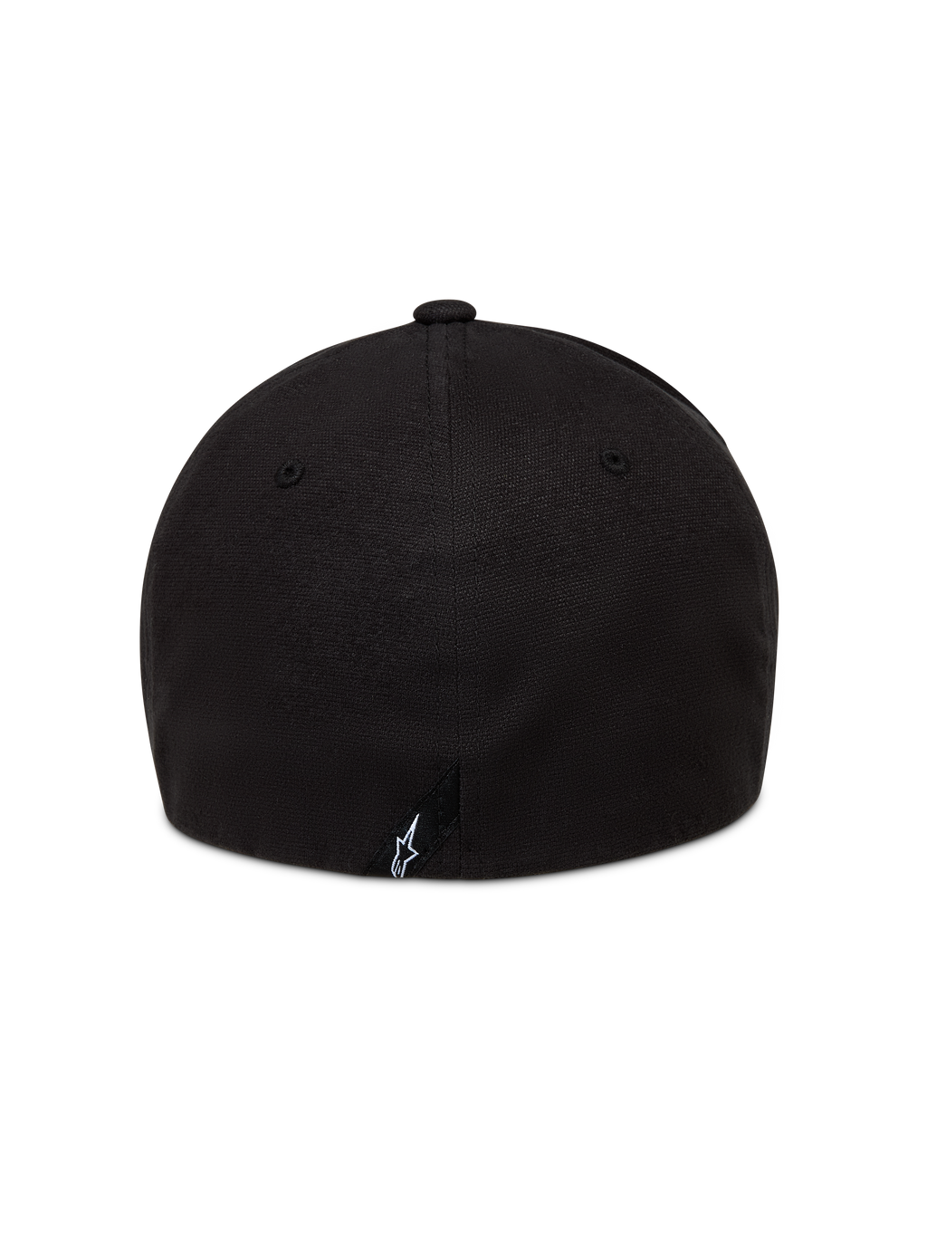 Alpinestars County Canvas Hat in Black, flex back sportswear cap featuring a structured crown and small rear logo embroidery.