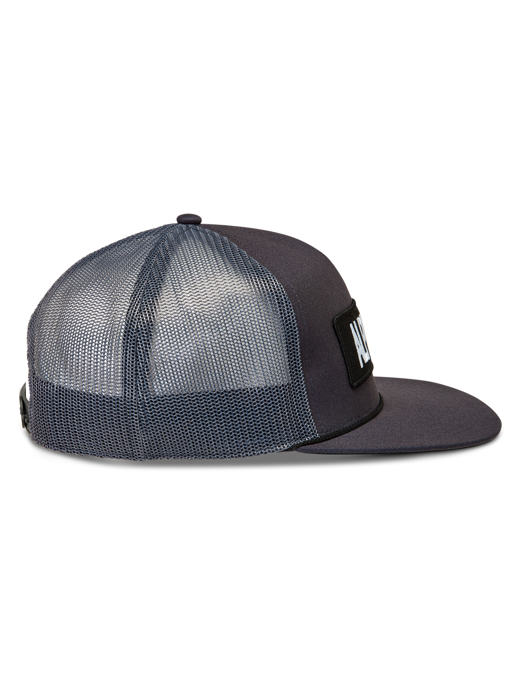 Alpinestars Ten Trucker Hat, Dark Grey casual sportswear cap with breathable mesh back, flat bill, and structured crown.