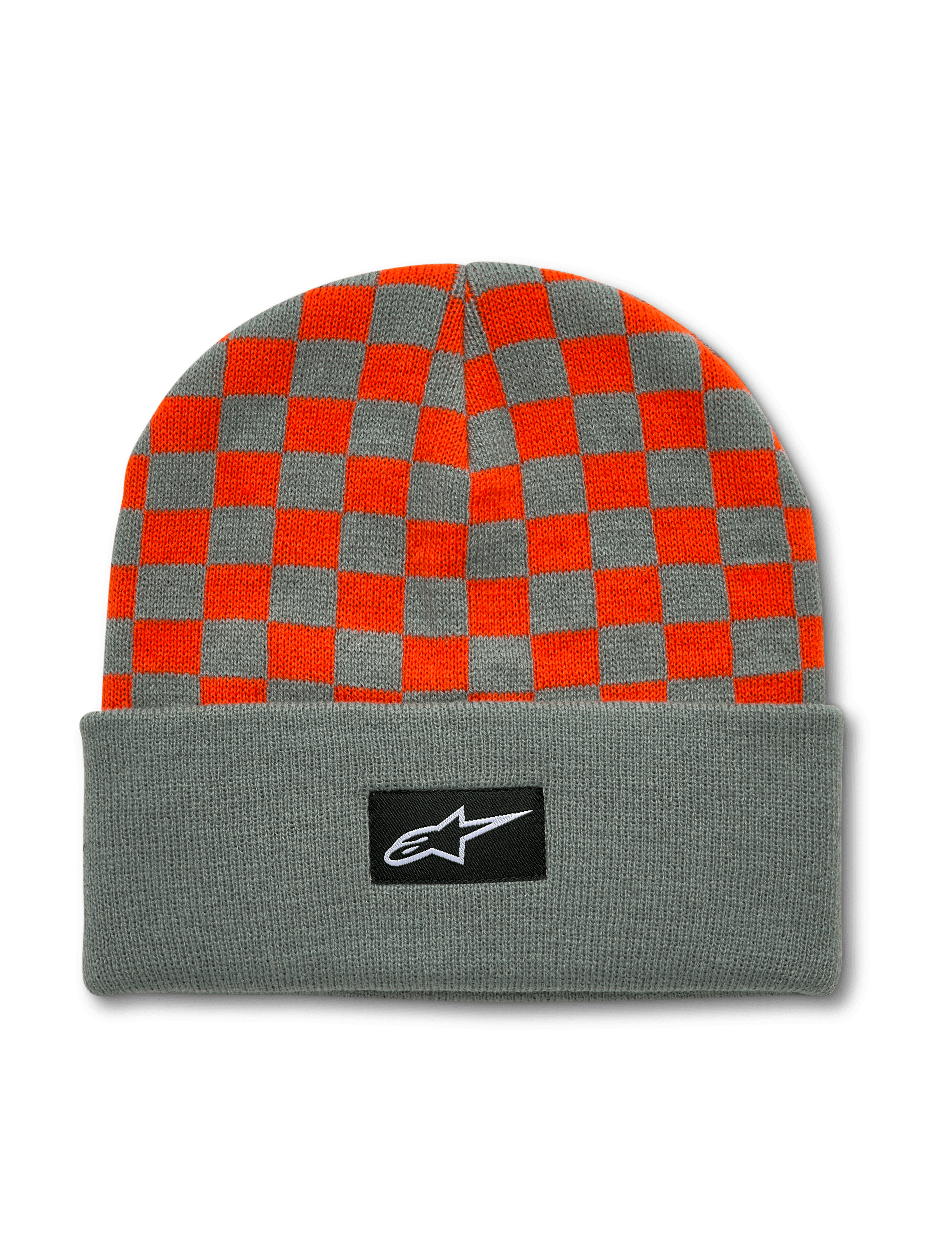 Checkered Cuff Beanie