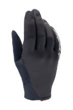 Alpinestars A-Dura Thermal Gloves, Black Mountain Bike Gloves, flexible fabric construction with white logo detail, neoprene cuff, designed for cold weather wind protection